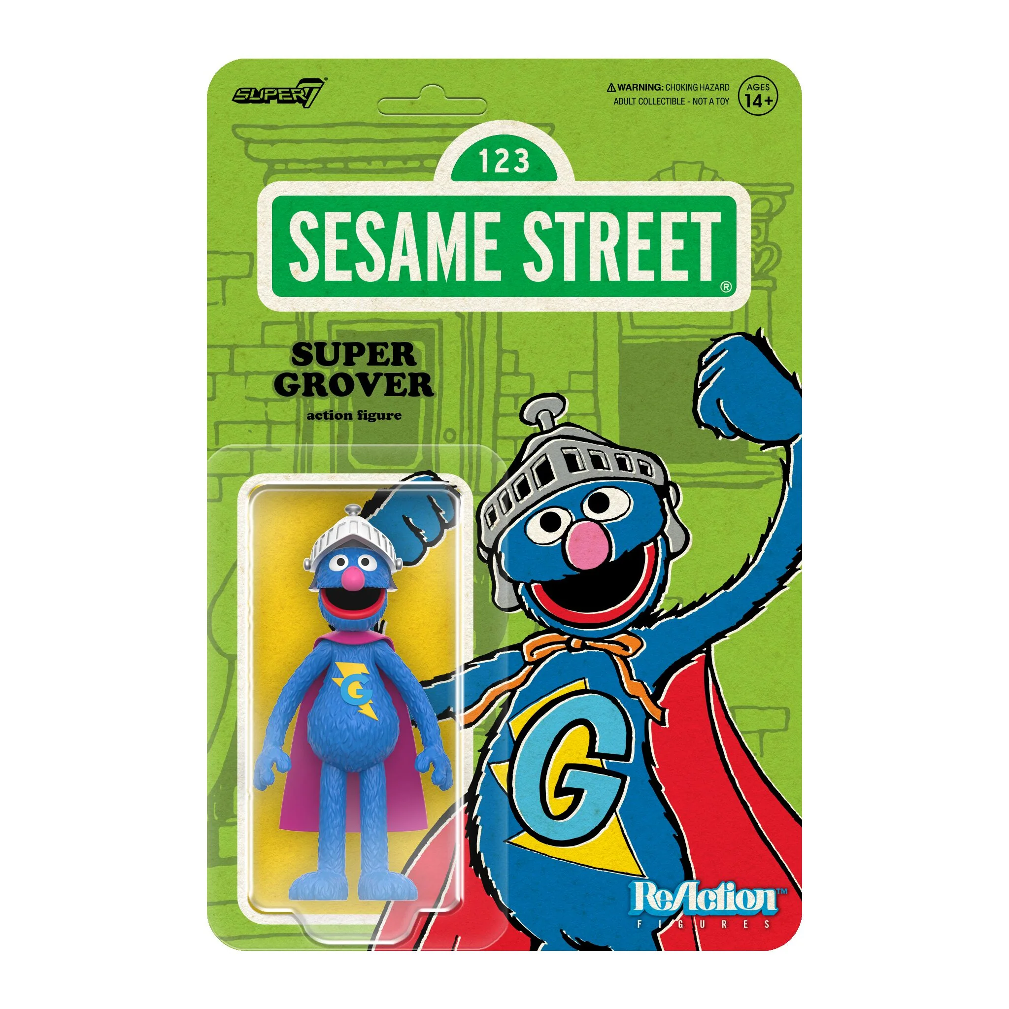 Sesame Street ReAction Figures Wave 3 - Big Bird, Super Grover, Sherlock Hemlock, and Mr. Hooper - Image 13