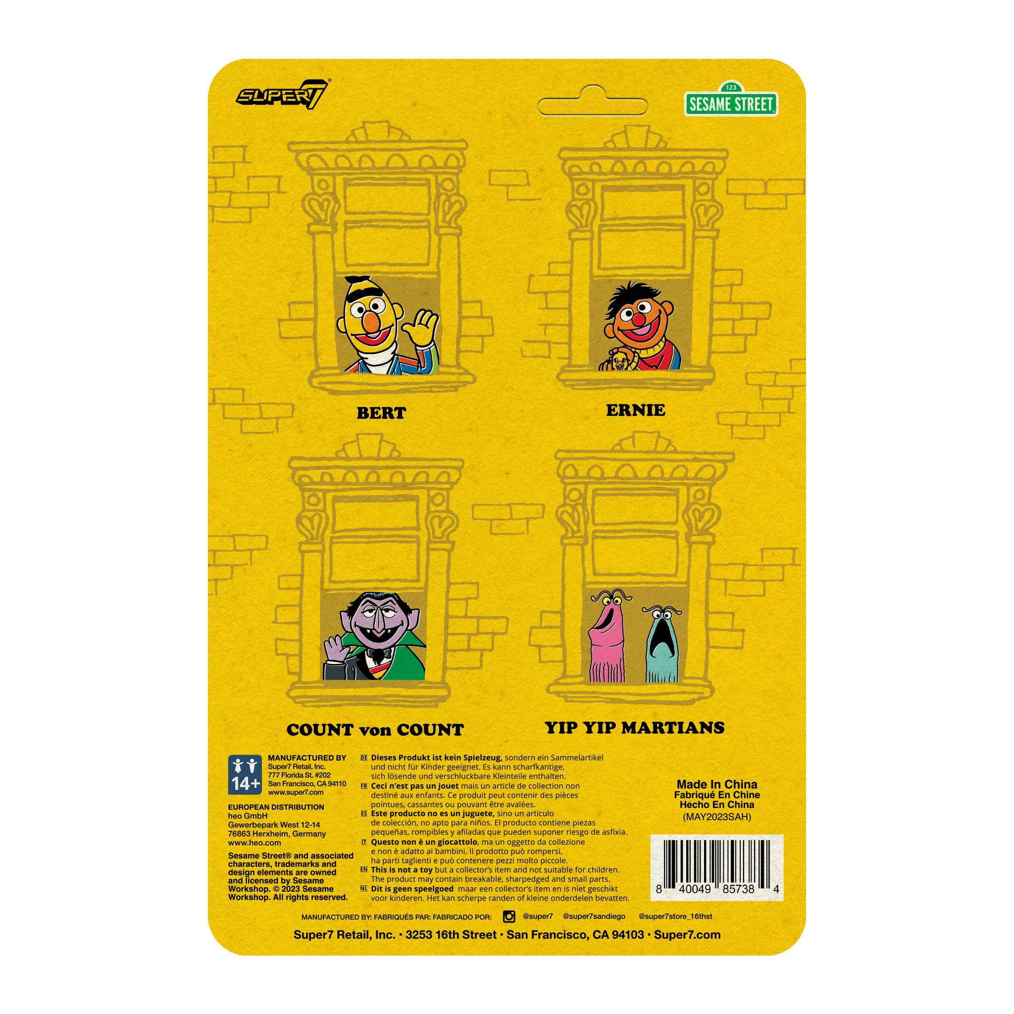 Sesame Street ReAction Figures Wave 01 - Bert - Image 5