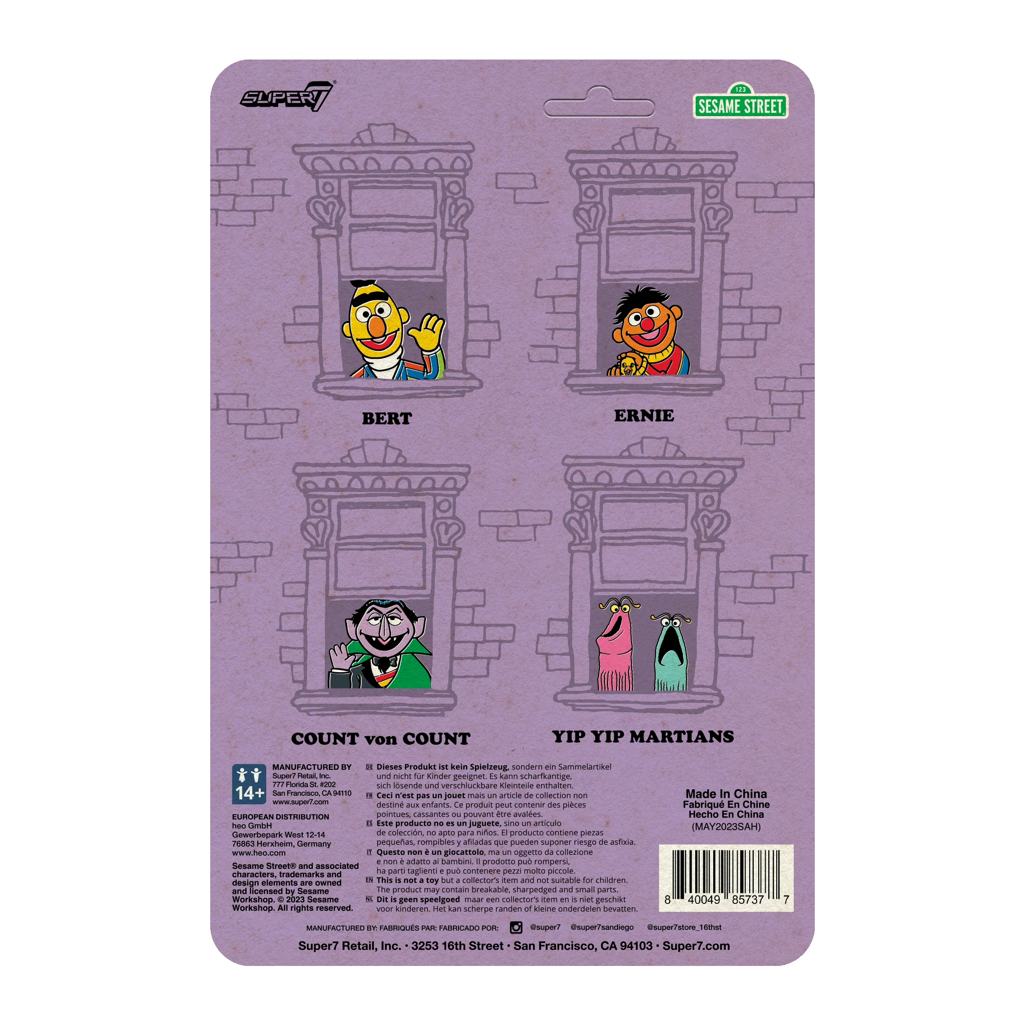 Sesame Street ReAction Figures Wave 01 - Count von Count - Image 4
