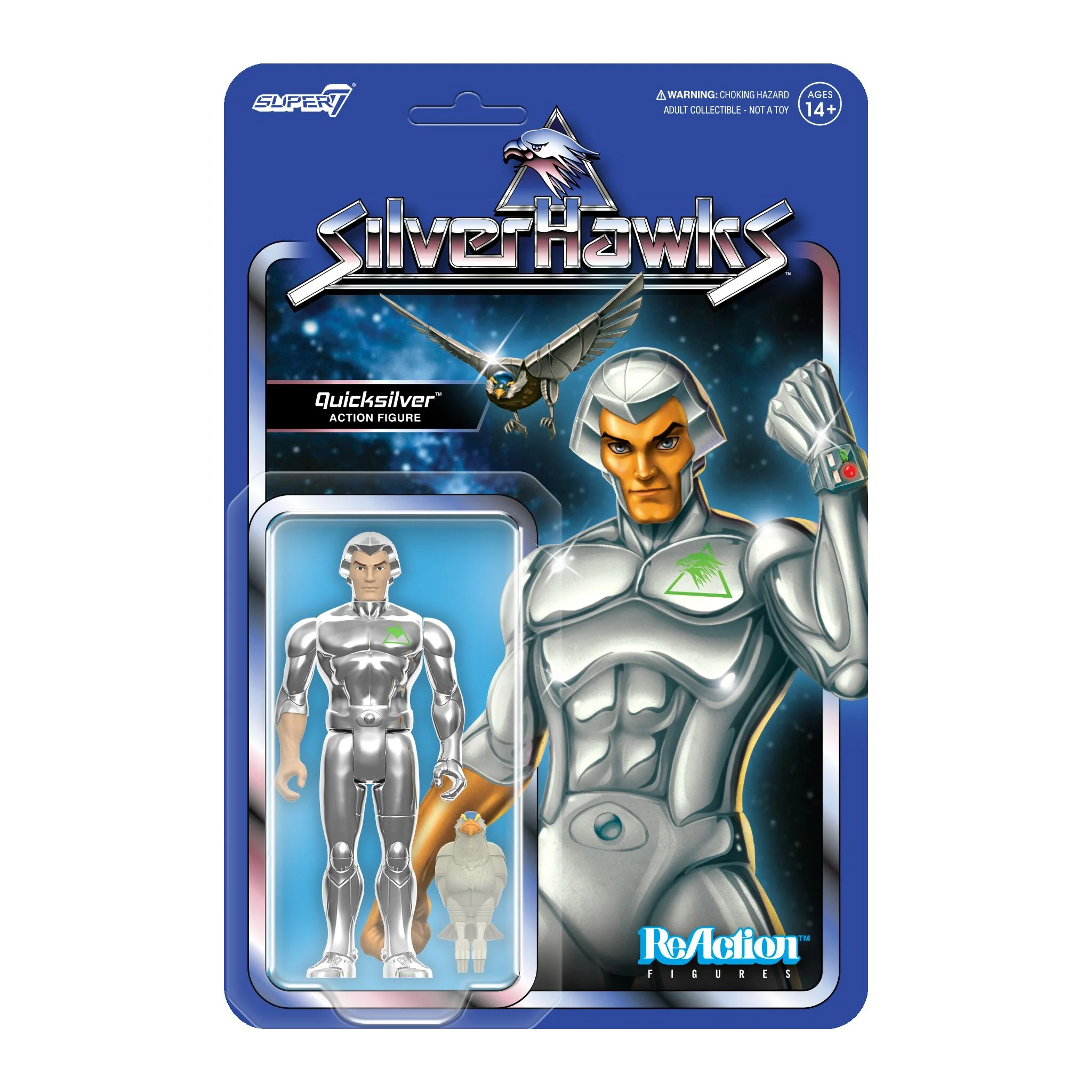 SilverHawks ReAction Figures Wave 1 - Bluegrass (Toy Version), Quicksilver (Toy Version), Steelheart (Toy Version), & Mon*Star (Pre-Transformation) - Image 11