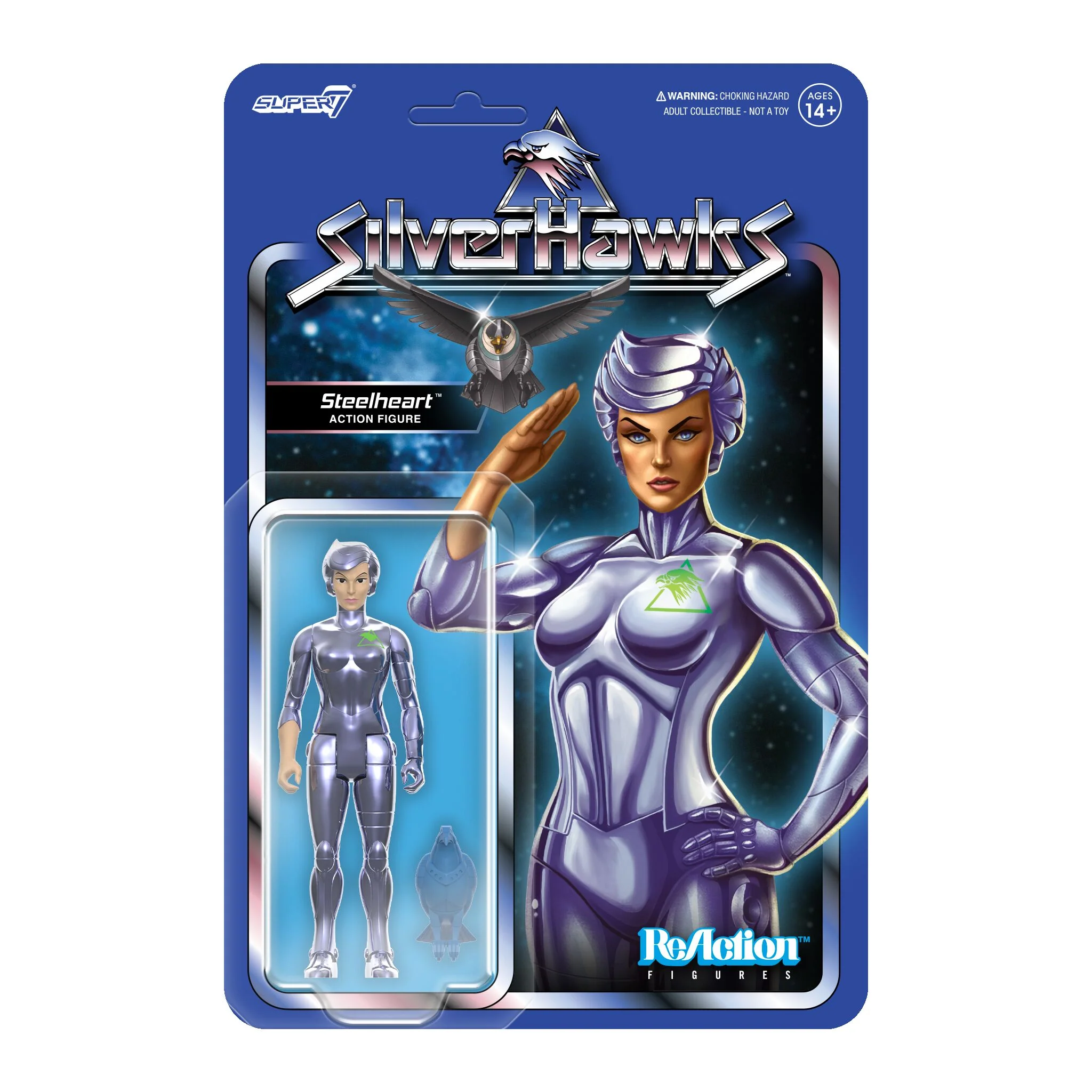 SilverHawks ReAction Figures Wave 1 - Bluegrass (Toy Version), Quicksilver (Toy Version), Steelheart (Toy Version), & Mon*Star (Pre-Transformation) - Image 13