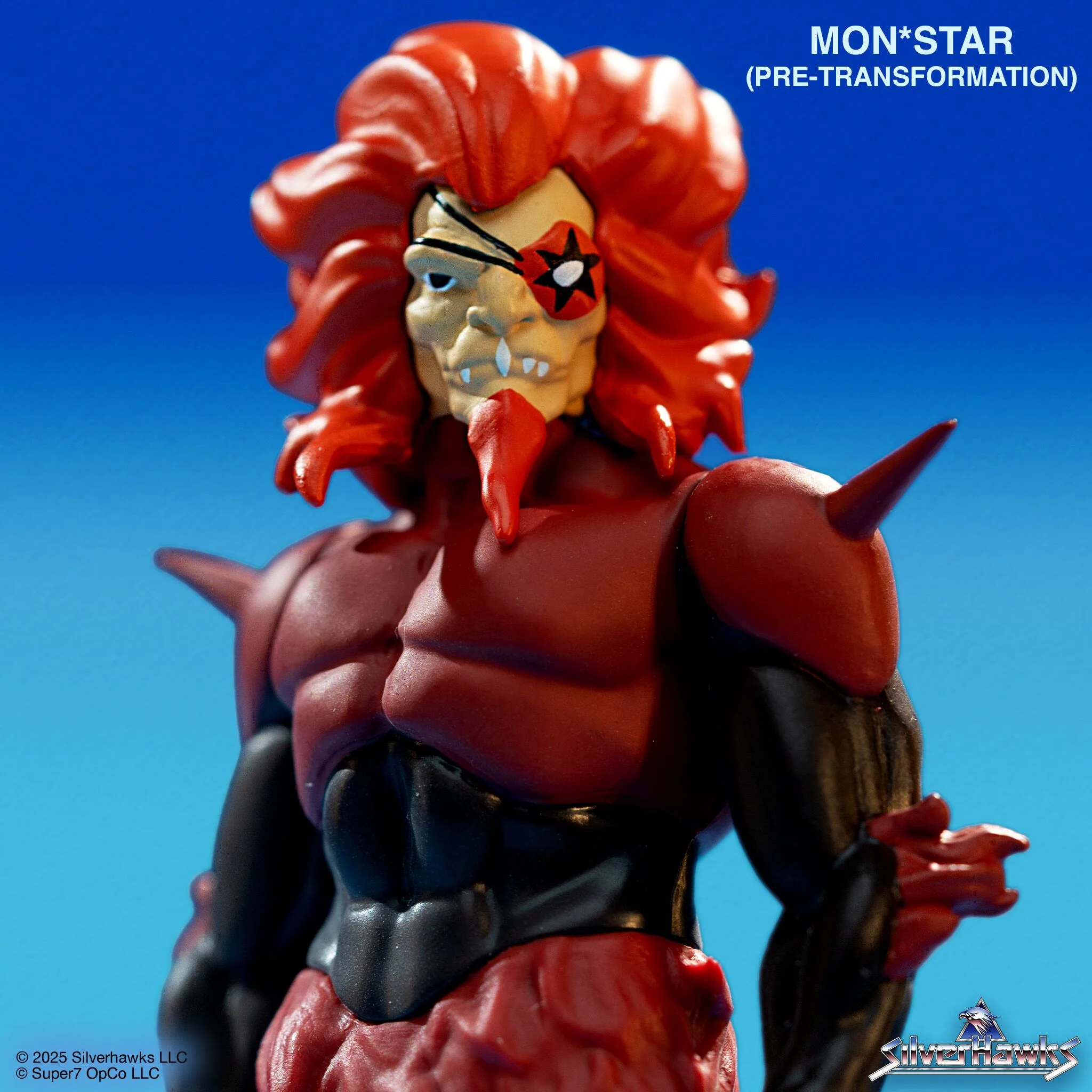 SilverHawks ReAction Figures Wave 1 - Bluegrass (Toy Version), Quicksilver (Toy Version), Steelheart (Toy Version), & Mon*Star (Pre-Transformation) - Image 4