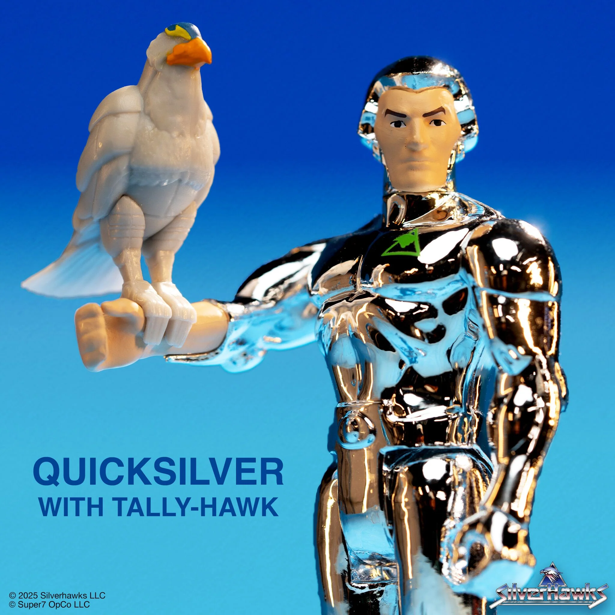 SilverHawks ReAction Figures Wave 1 - Bluegrass (Toy Version), Quicksilver (Toy Version), Steelheart (Toy Version), & Mon*Star (Pre-Transformation) - Image 5