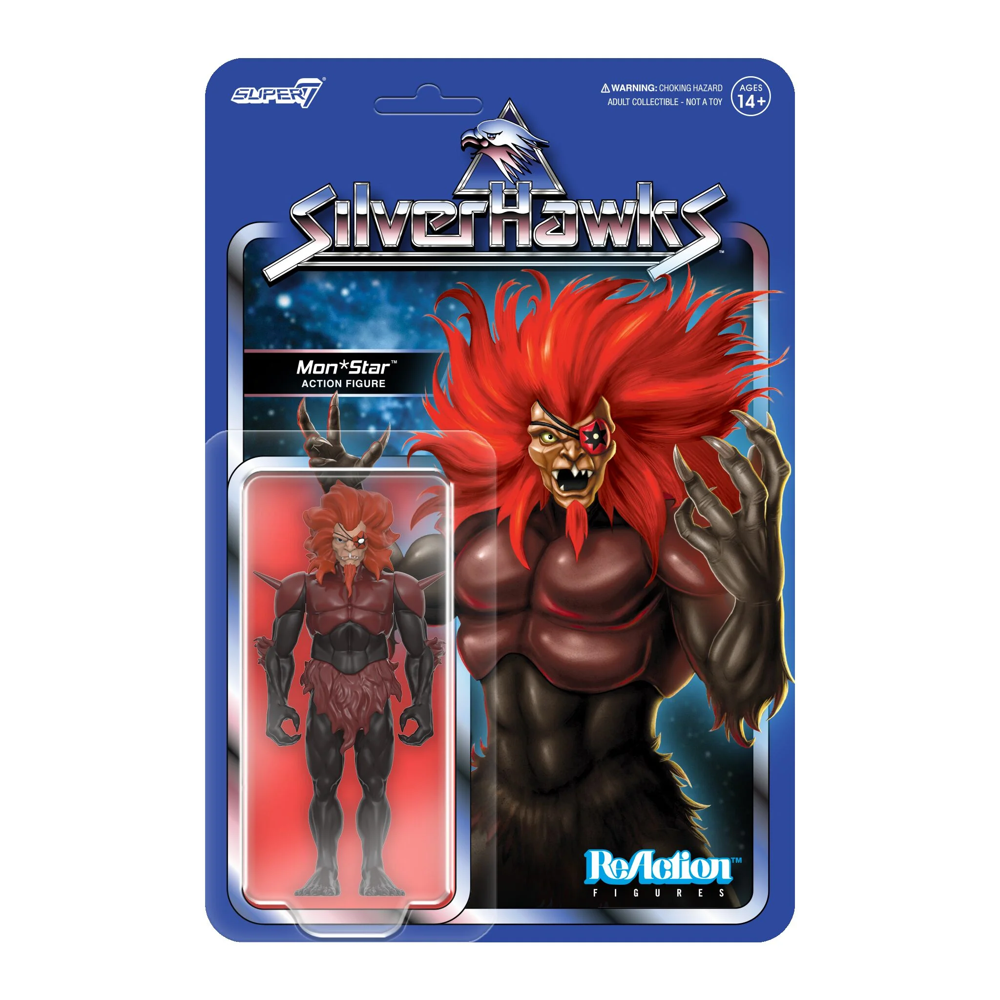SilverHawks ReAction Figures Wave 1 - Bluegrass (Toy Version), Quicksilver (Toy Version), Steelheart (Toy Version), & Mon*Star (Pre-Transformation) - Image 9