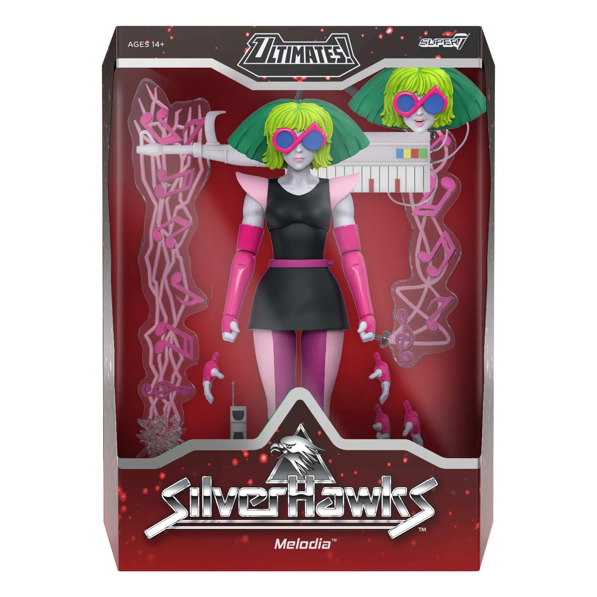 SilverHawks ULTIMATES! Wave 07 - Flashback, Hardware, Melodia & Condor (Toon) - Image 13