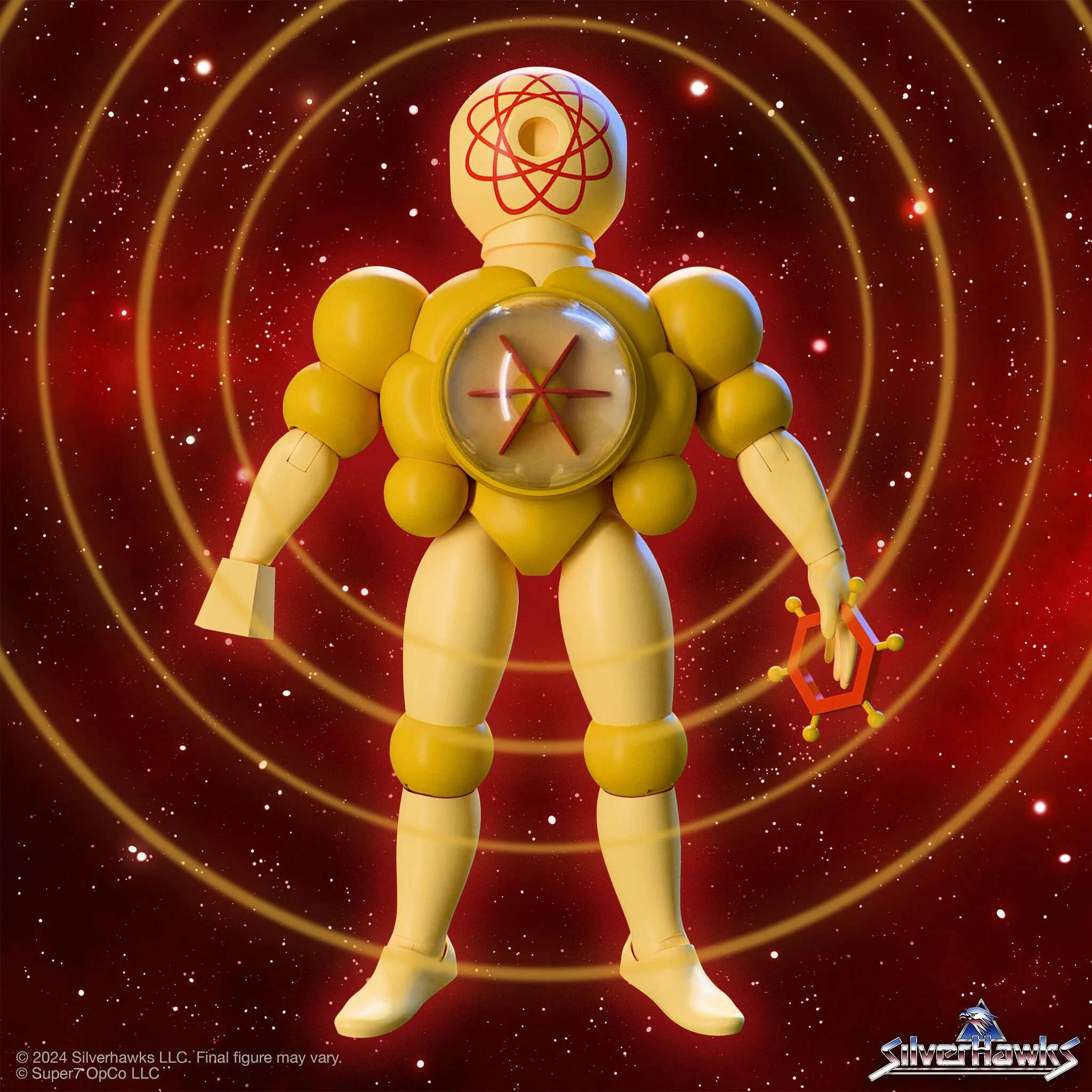 SilverHawks ULTIMATES! Wave 06 - Bluegrass (VAC Metal - Toy Version), Steelwill (VAC Metal - Toy Version), Mo-Lec-U-Lar (Toy Version), & Windhammer (Toy Version) - Image 6