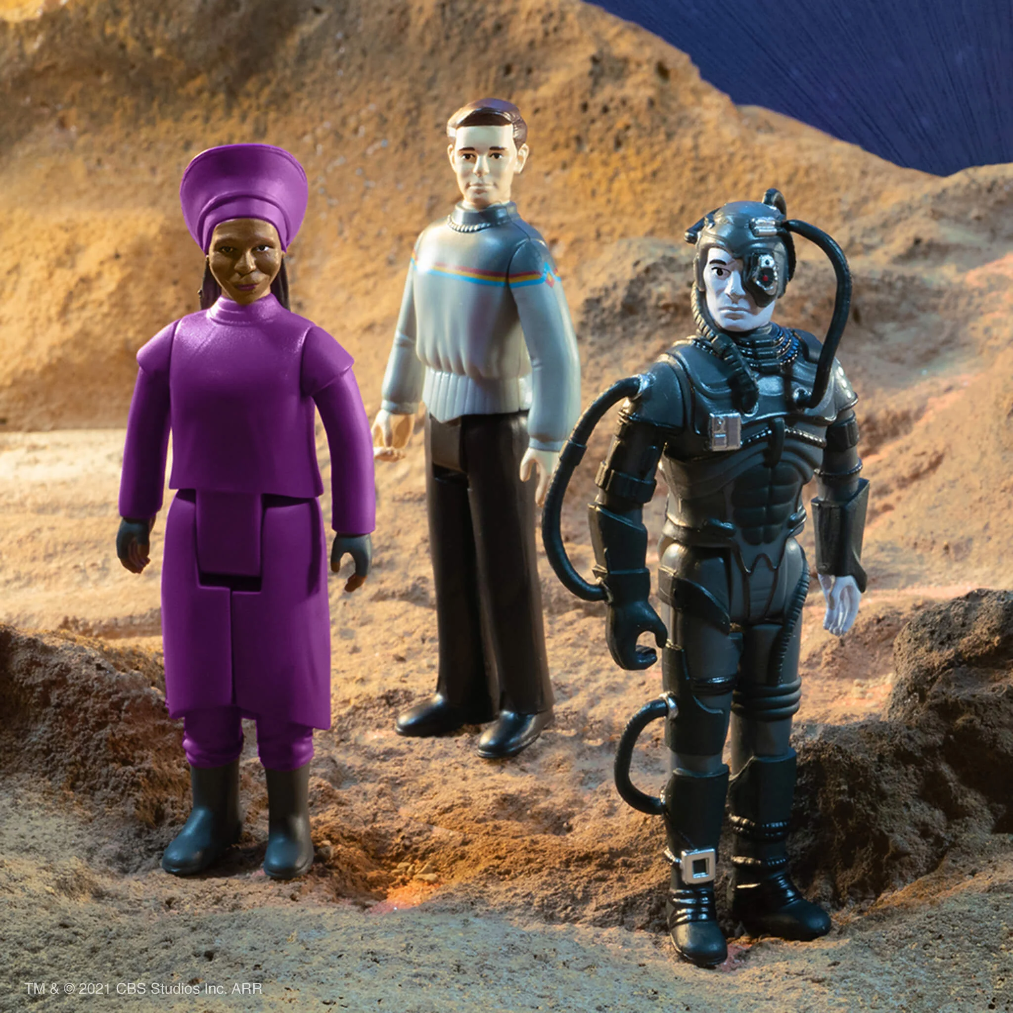 Star Trek: The Next Generation Wave 1 6 Figure Set - Image 3