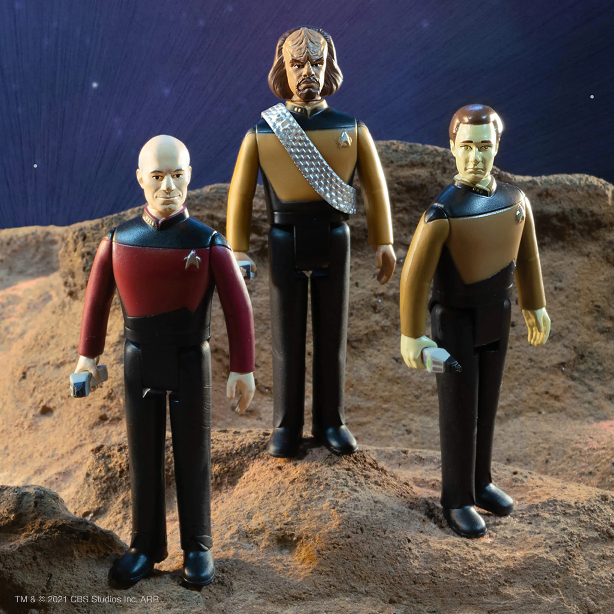 Star Trek: The Next Generation Wave 1 6 Figure Set - Image 4