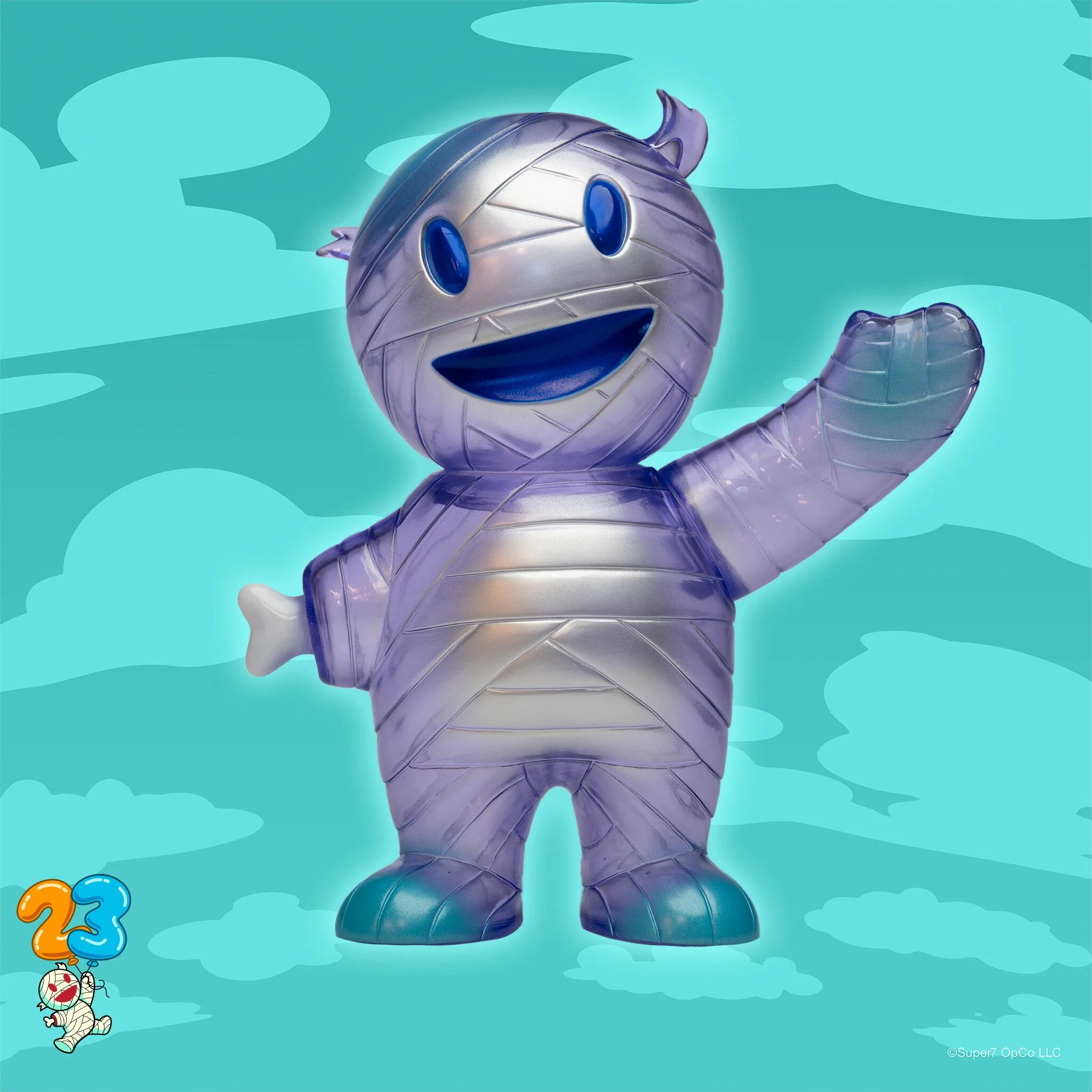 Super7 Japanese Vinyl - Mascots - Mummy Boy (Ghostly Grape) - Image 3