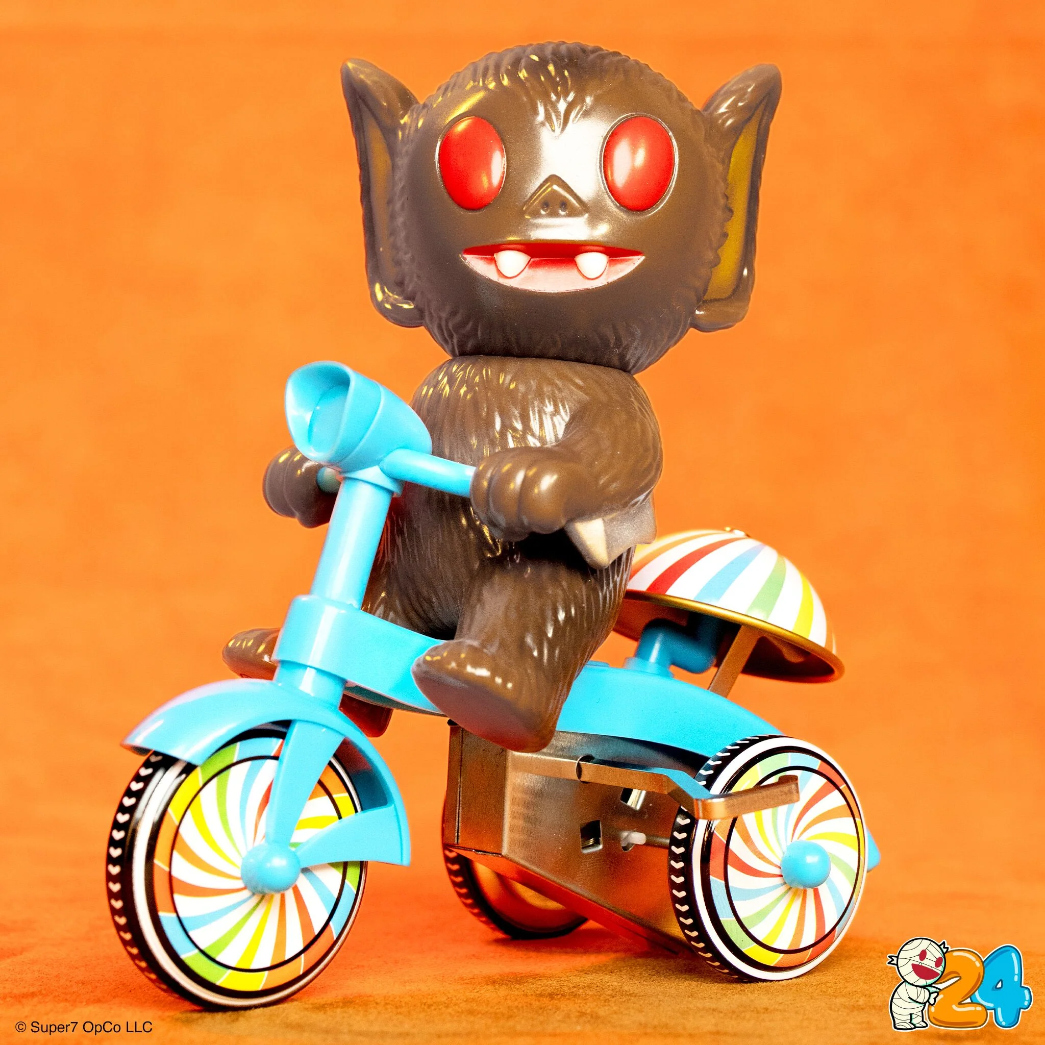 Super7 Super Cycles - Bat Boy (Brown w/ Blue Trike) - Image 3