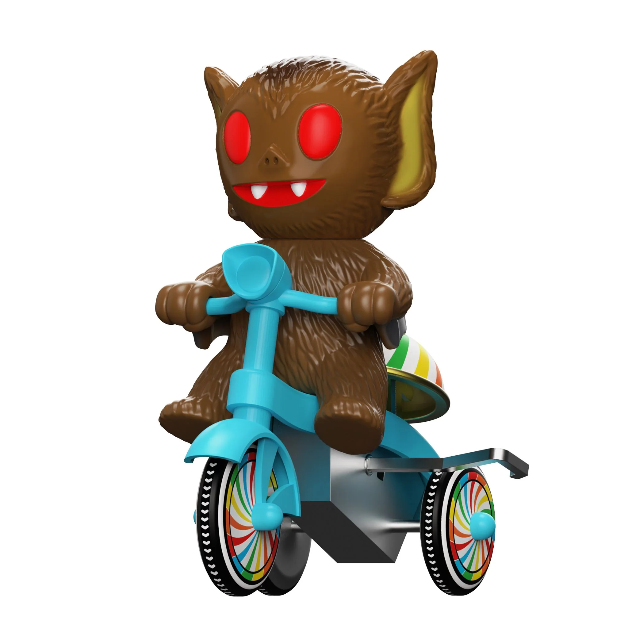 Super7 Super Cycles - Bat Boy (Brown w/ Blue Trike) - Image 4
