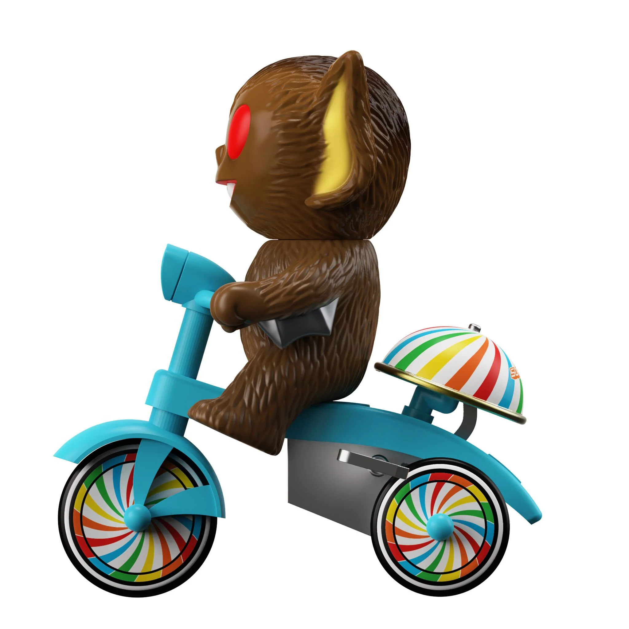 Super7 Super Cycles - Bat Boy (Brown w/ Blue Trike) - Image 6
