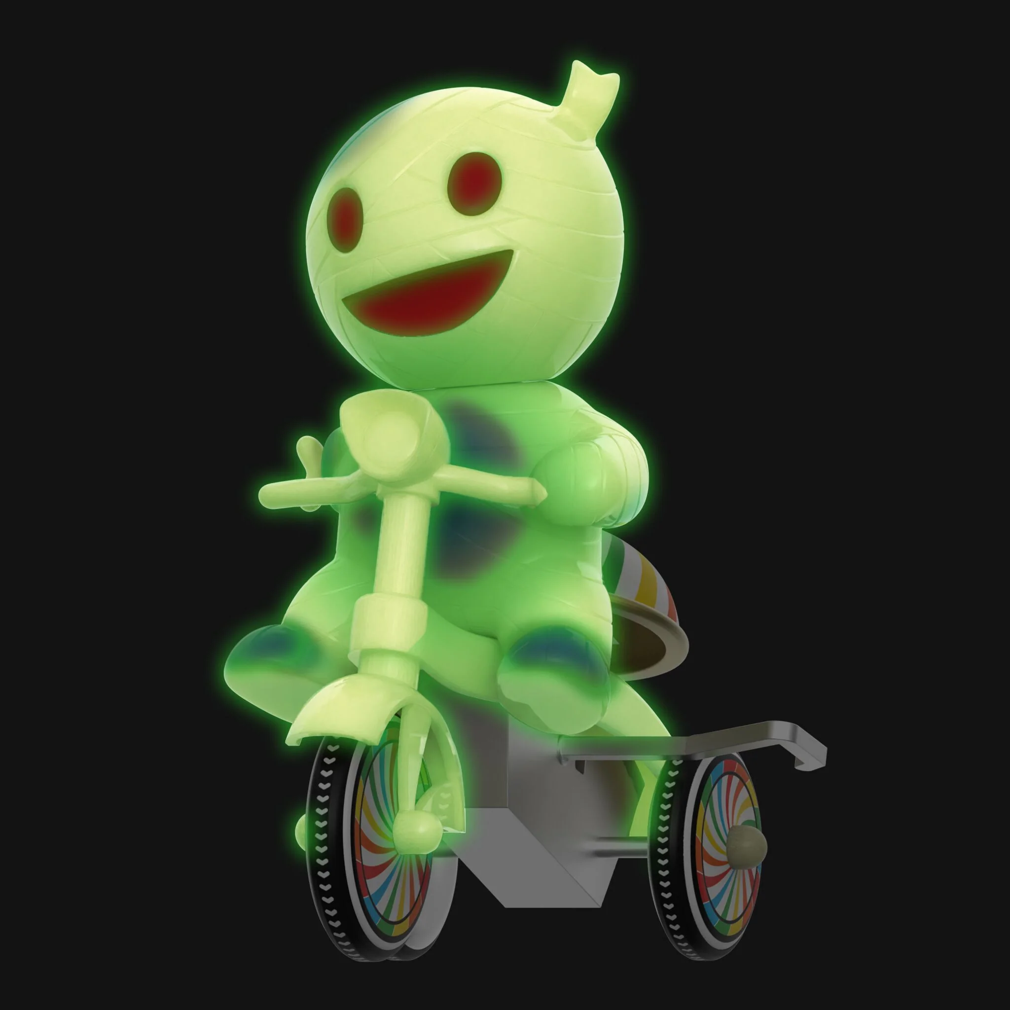 Super7 Super Cycles - Mummy Boy (Glow w/ Glow Trike) - Image 3