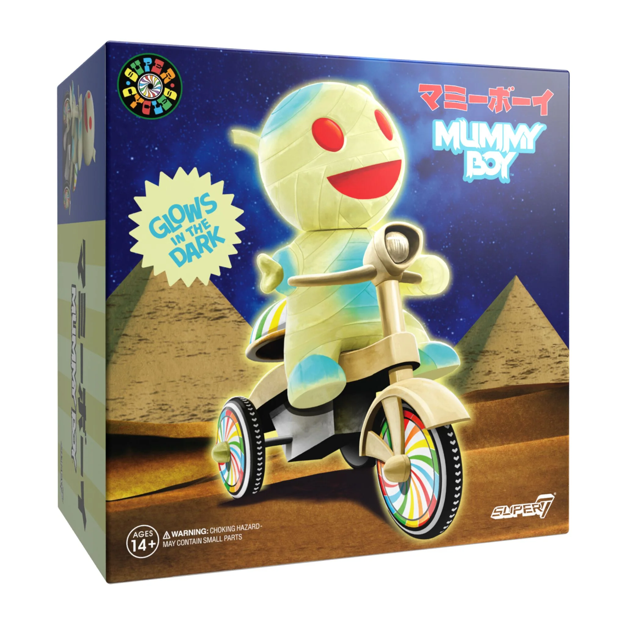 Super7 Super Cycles - Mummy Boy (Glow w/ Glow Trike) - Image 4