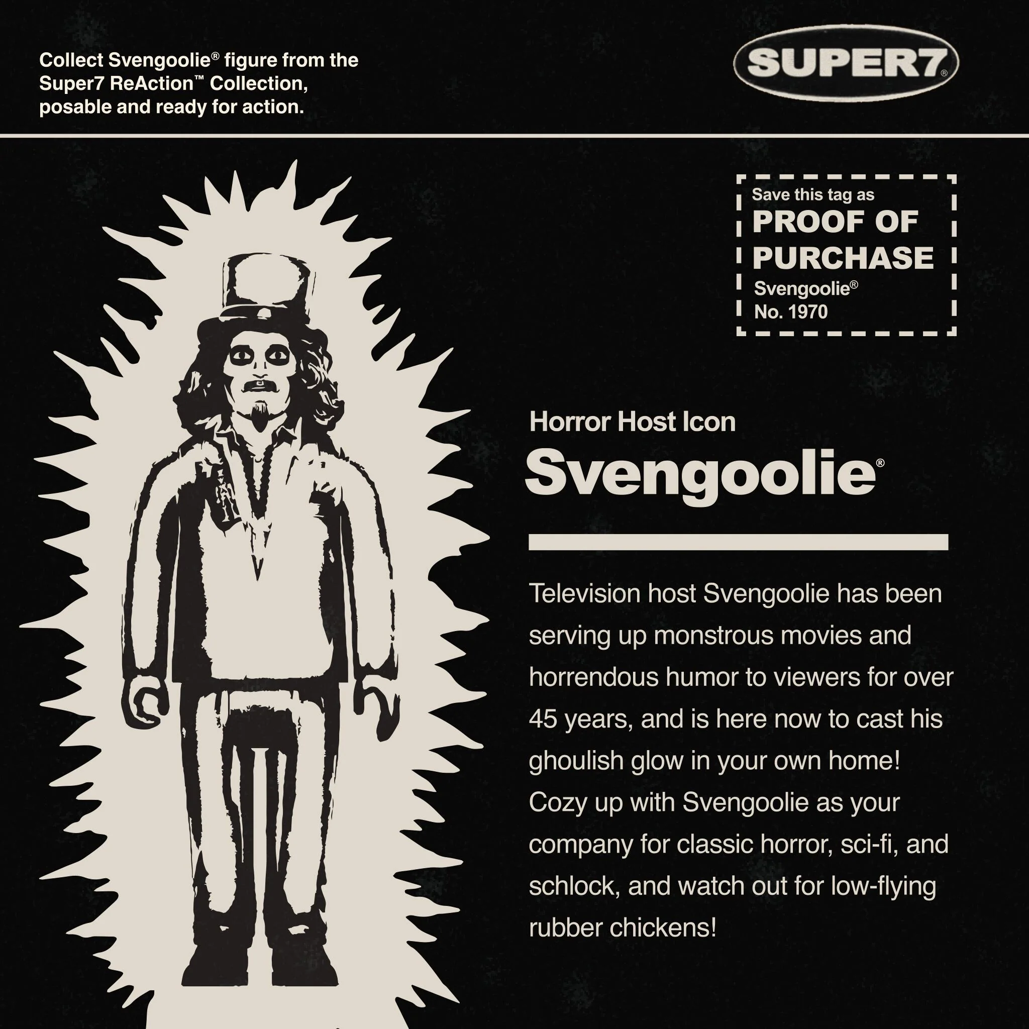Svengoolie ReAction Figures Wave 03 - Svengoolie (Monster Glow) - Image 6