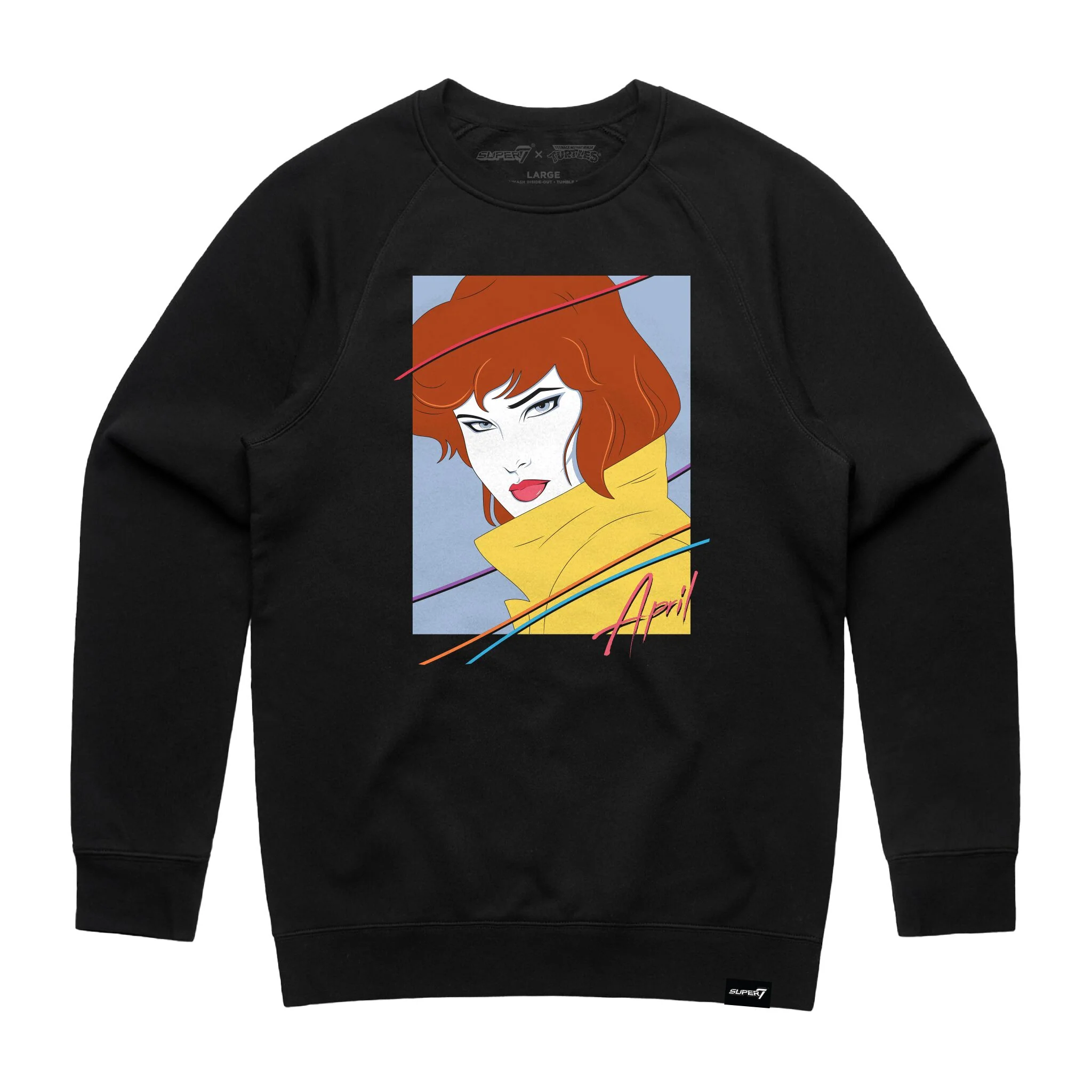 Teenage Mutant Ninja Turtles Fleece - 80s April Crewneck - Image 2