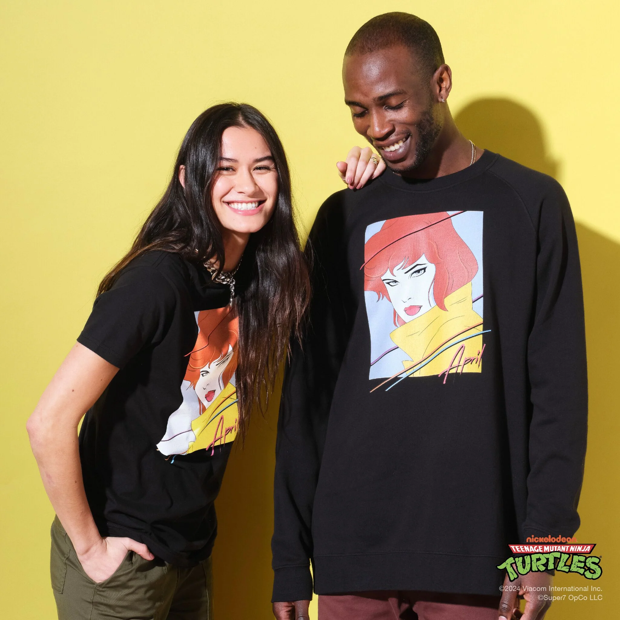 Teenage Mutant Ninja Turtles Fleece - 80s April Crewneck - Image 4