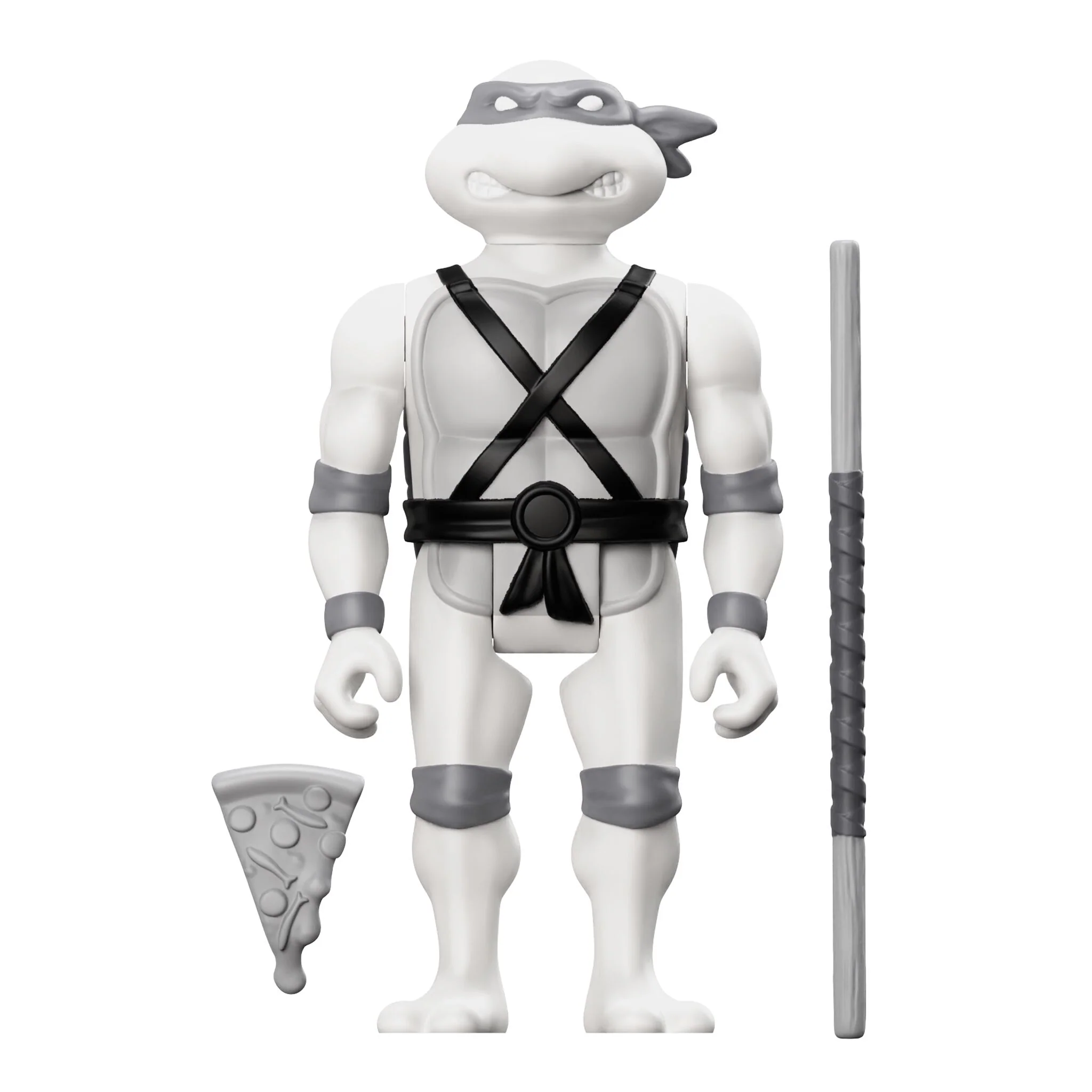 Teenage Mutant Ninja Turtles ReAction Figure Wave 9 - Donatello (Comic Greyscale) - Image 3