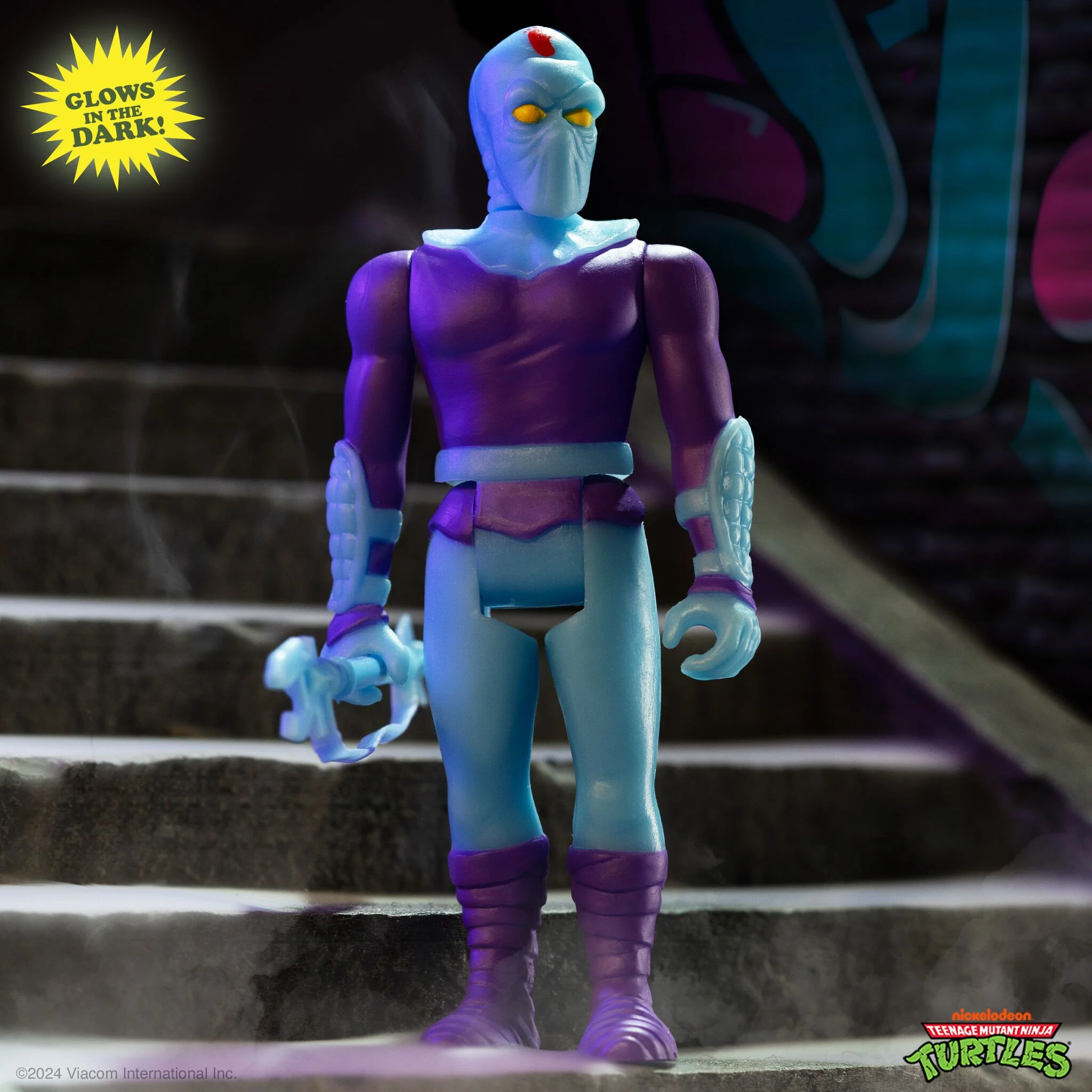 Teenage Mutant Ninja Turtles ReAction Figures - Foot Soldier (Blue Glow) - Image 3