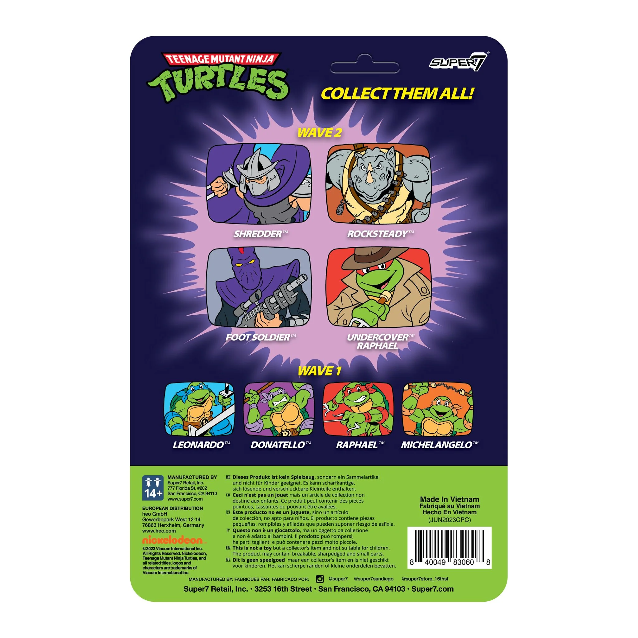 Teenage Mutant Ninja Turtles ReAction Figures Wave 08 - Foot Soldier (Cartoon) - Image 4