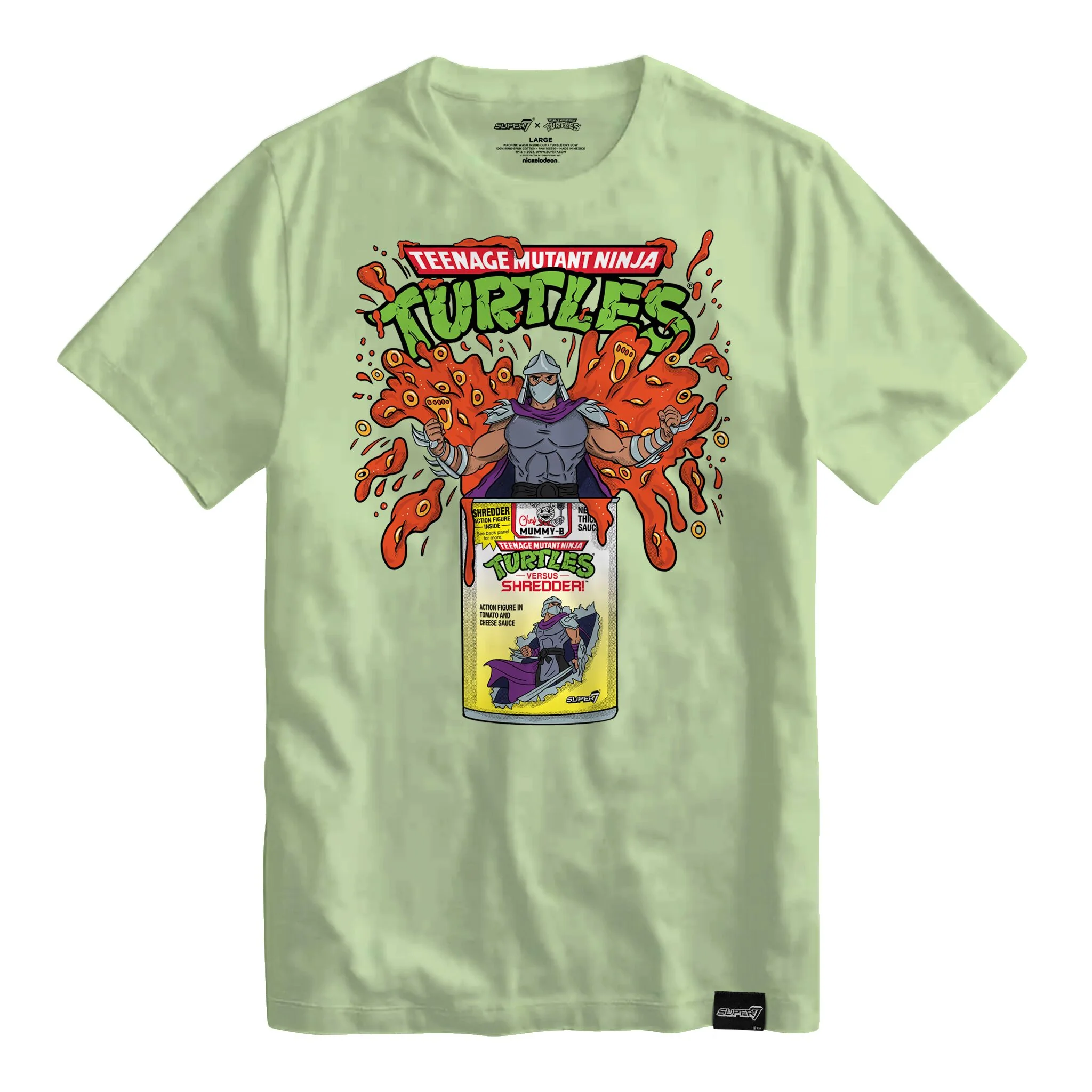 Teenage Mutant Ninja Turtles T-Shirts - Shredder / Pasta Can - Image 2