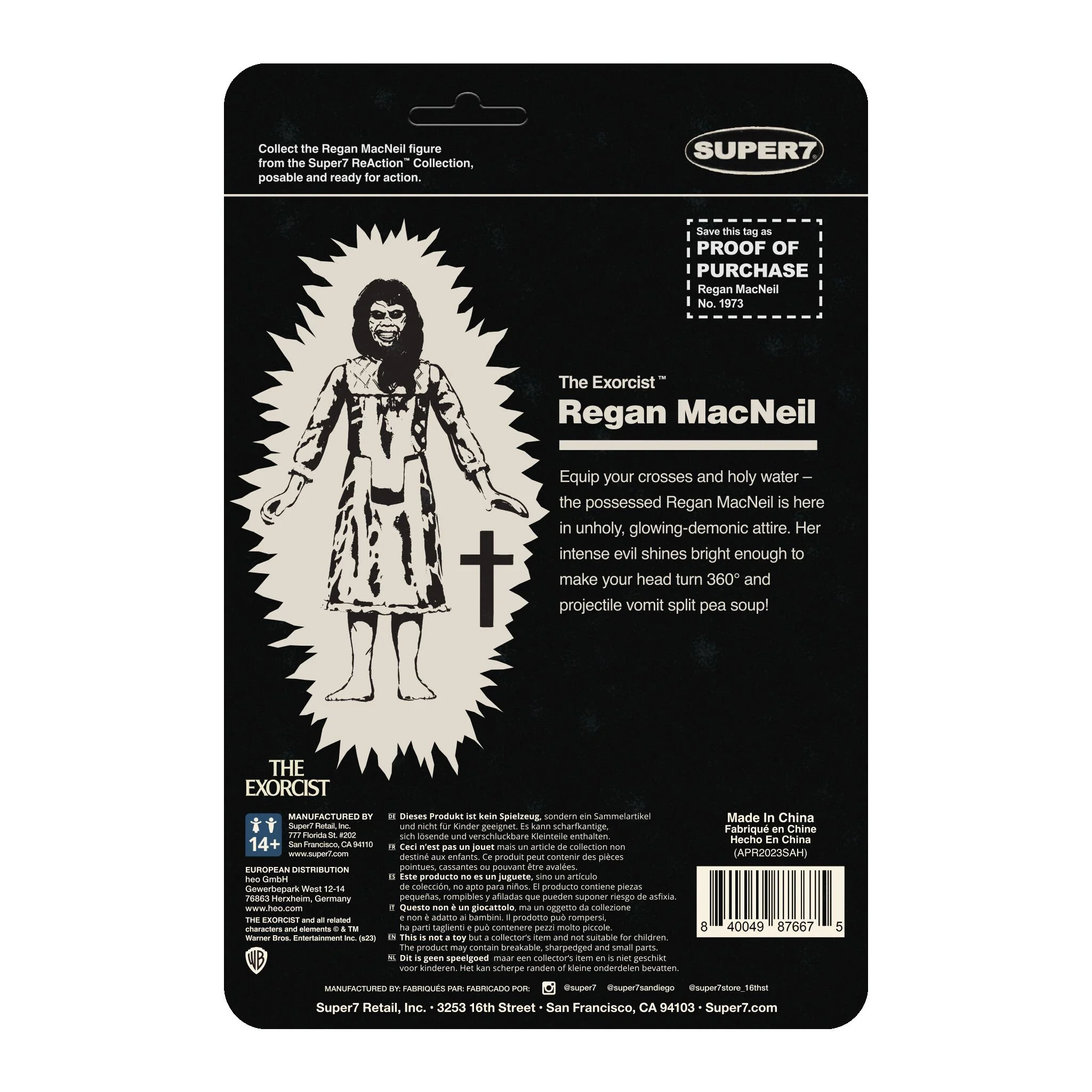 The Exorcist ReAction Figures - Regan (Monster Glow) - Image 7