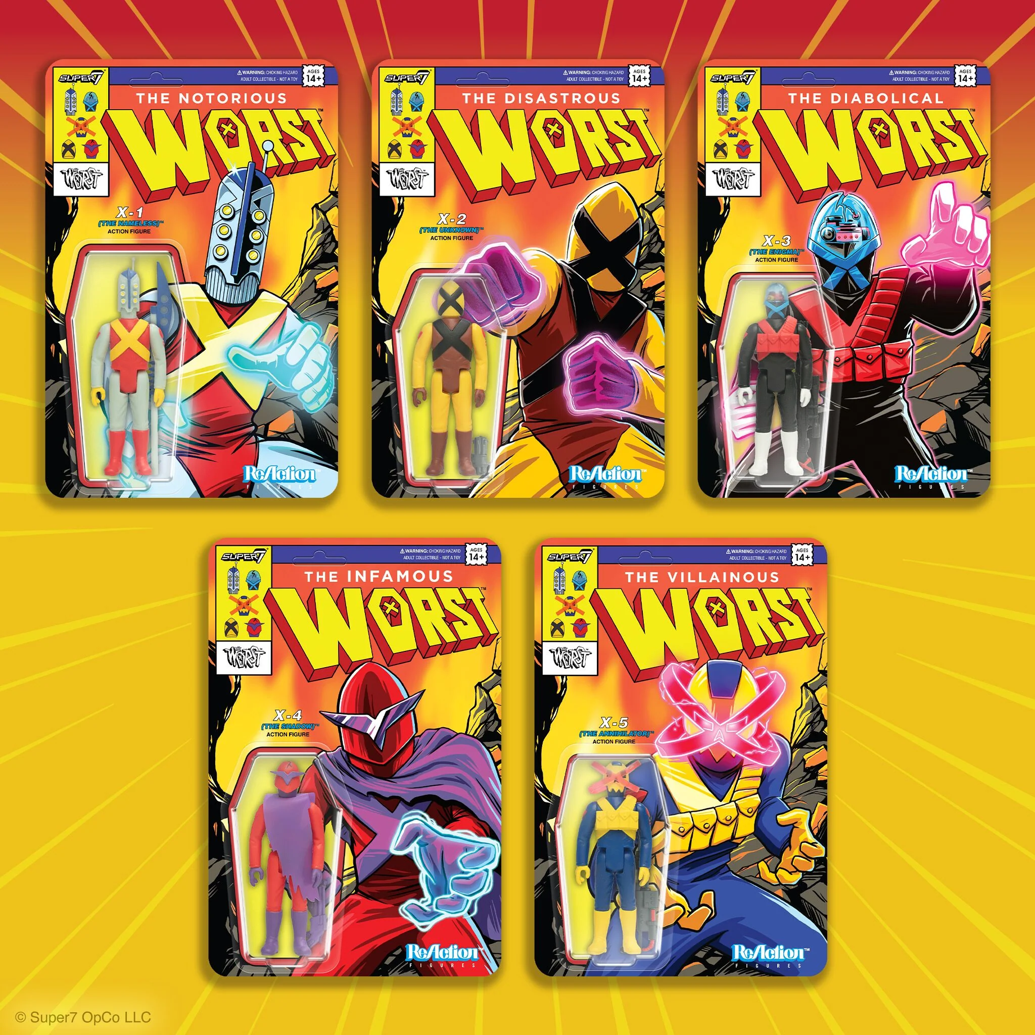 The Worst ReAction Figures Wave 05 (Mutant Team) - X1 (The Nameless) - Image 6