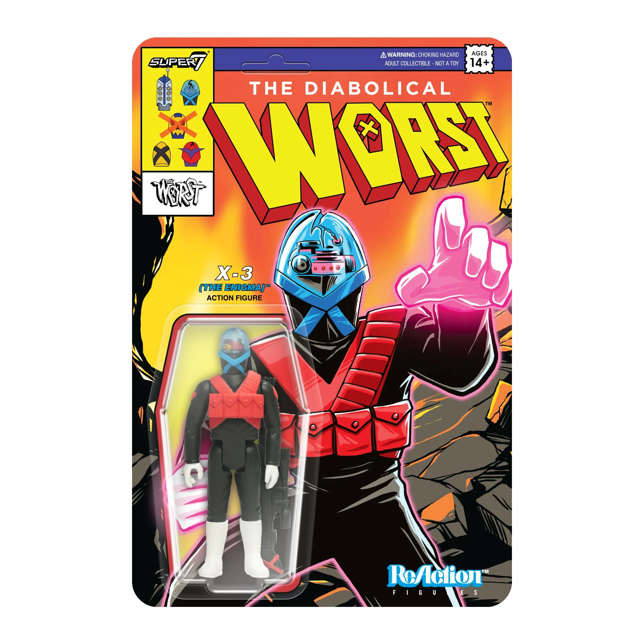 The Worst ReAction Figures Wave 05 (Mutant Team) - X3 (The Enigma)