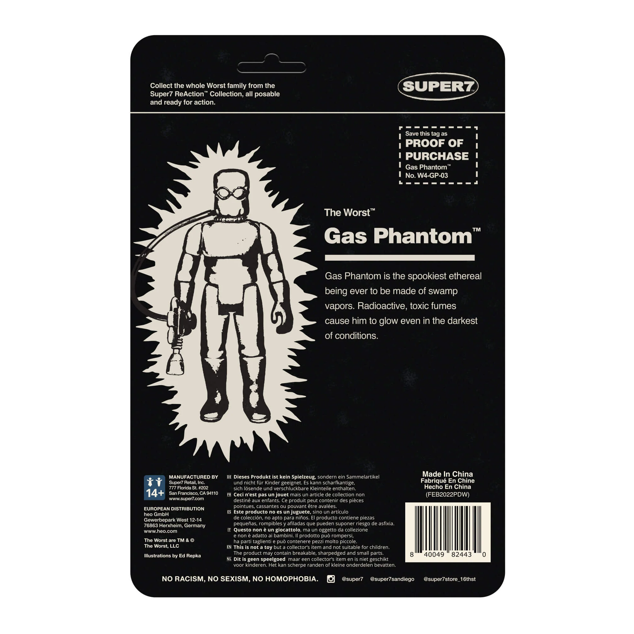 The Worst ReAction Wave 1 - Gas Phantom (Monster Glow) - Image 3