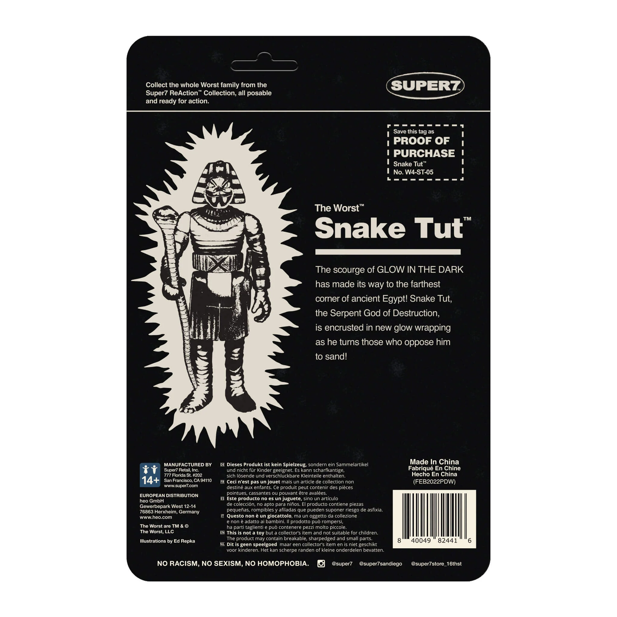 The Worst ReAction Wave 1 - Snake Tut (Monster Glow) - Image 3