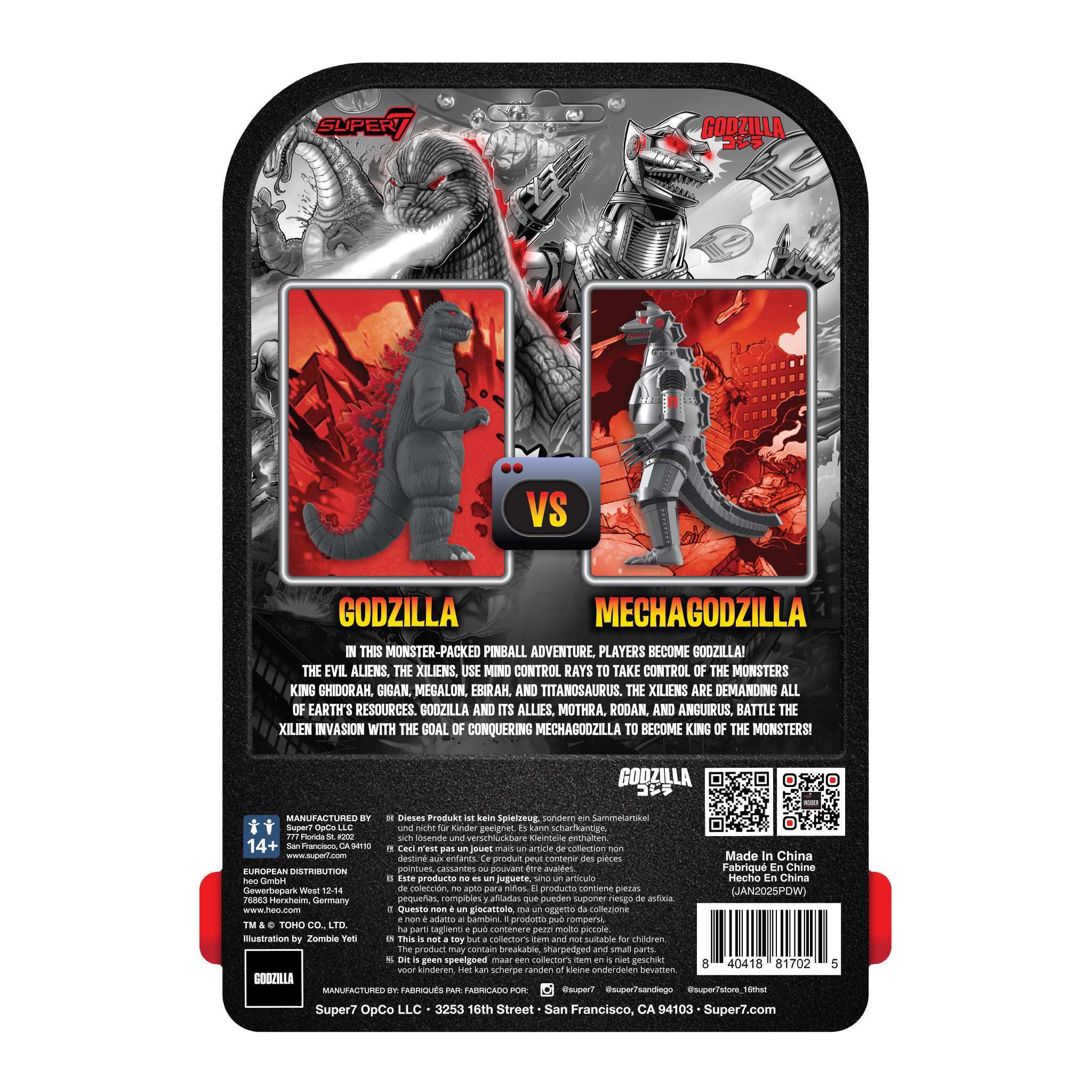 Toho ReAction Figures - Godzilla '84 (70th Stern Pinball ) - Image 7
