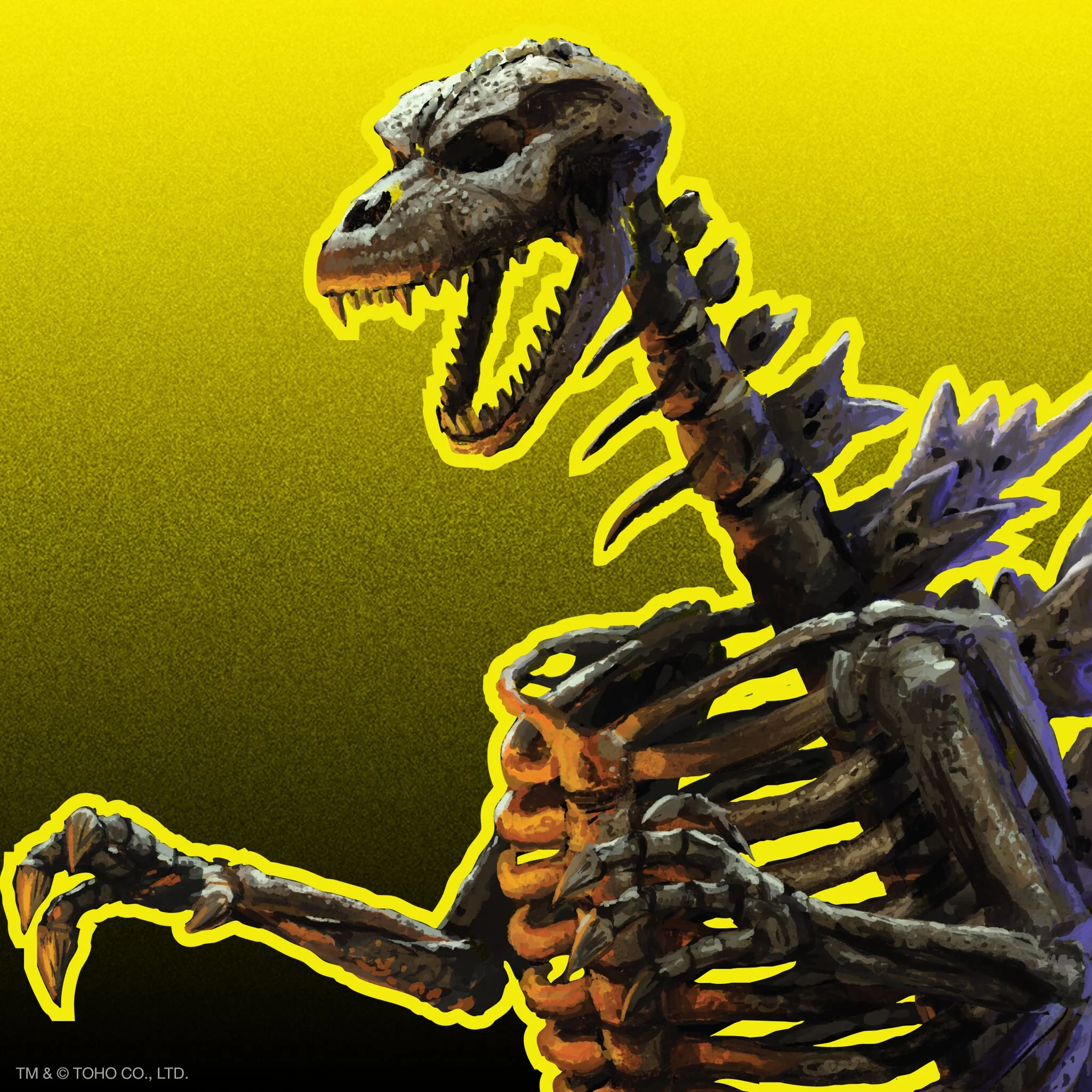 Toho ReAction Figures - Godzilla Skeleton (Grey) - Image 5