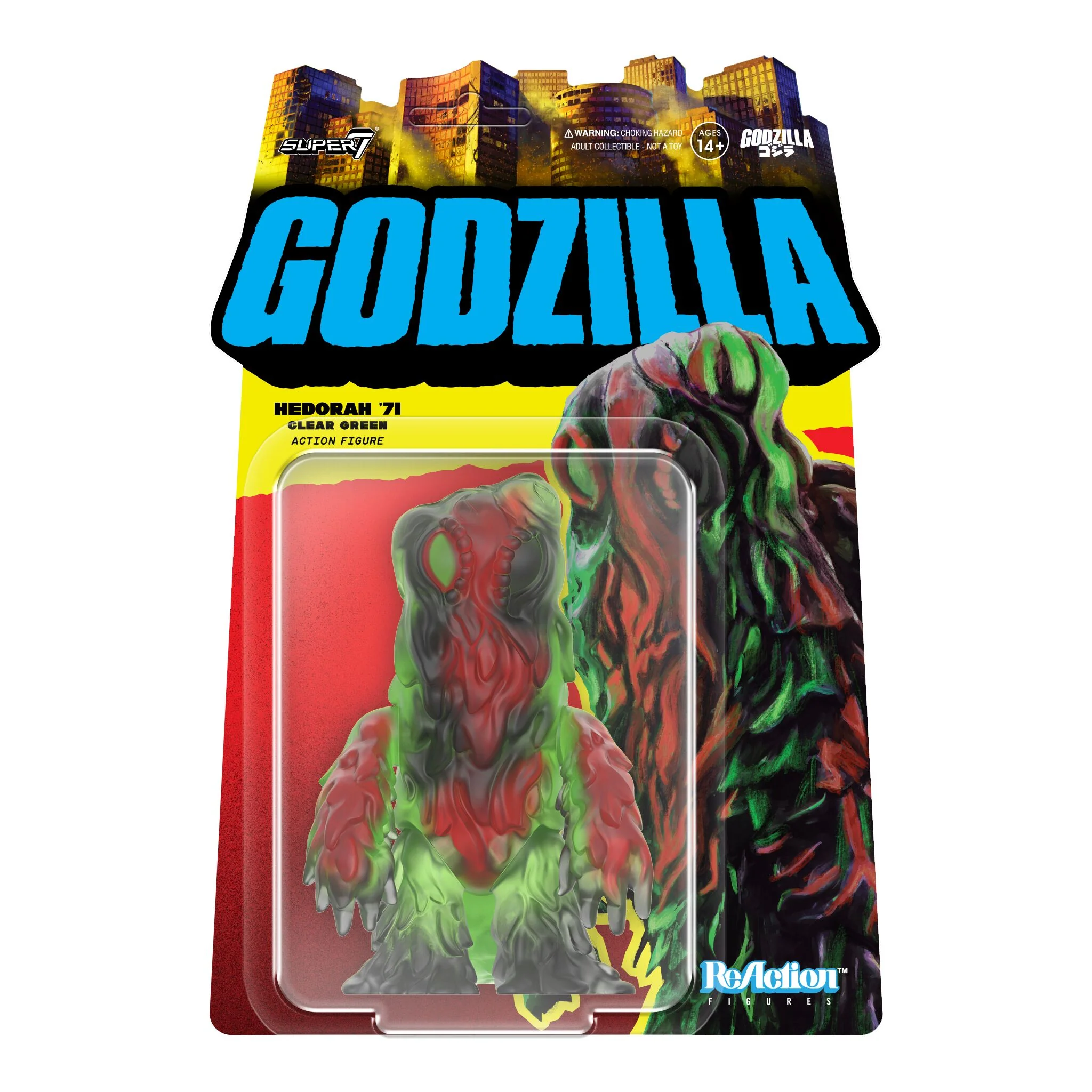 Toho ReAction Figures - Hedorah (Clear Green)