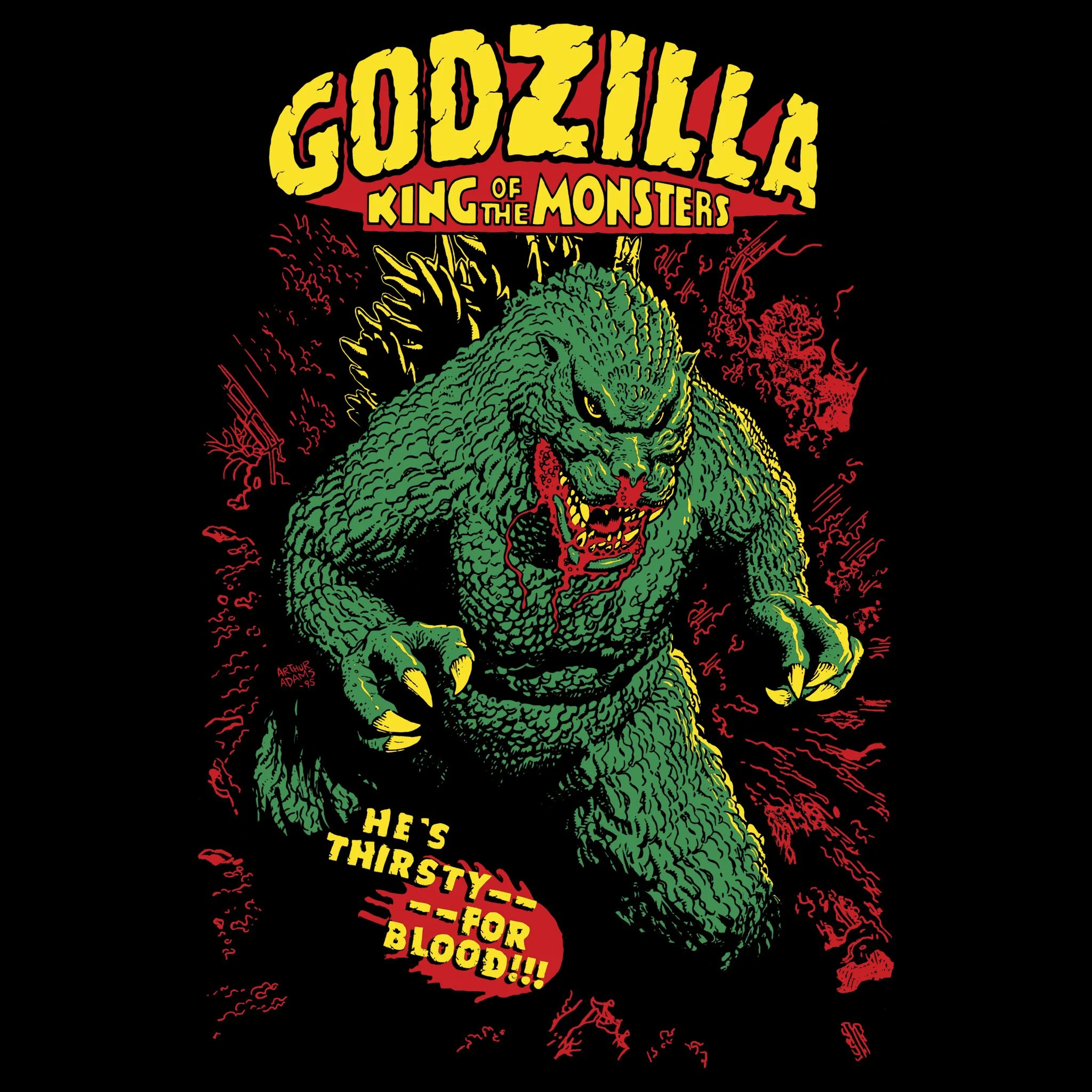 Toho T-Shirts - Bloody Godzilla - Image 3