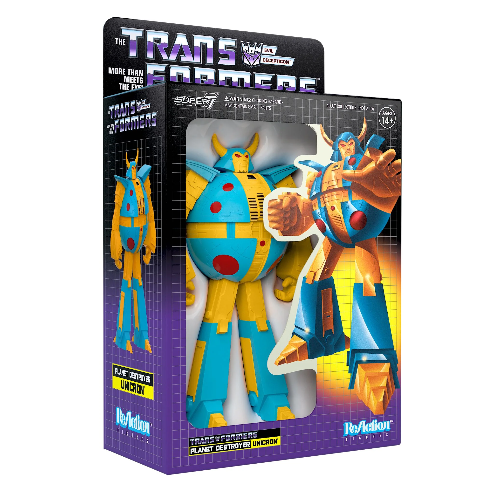 Transformers ReAction Figures - Unicron (Yellow) - Image 5