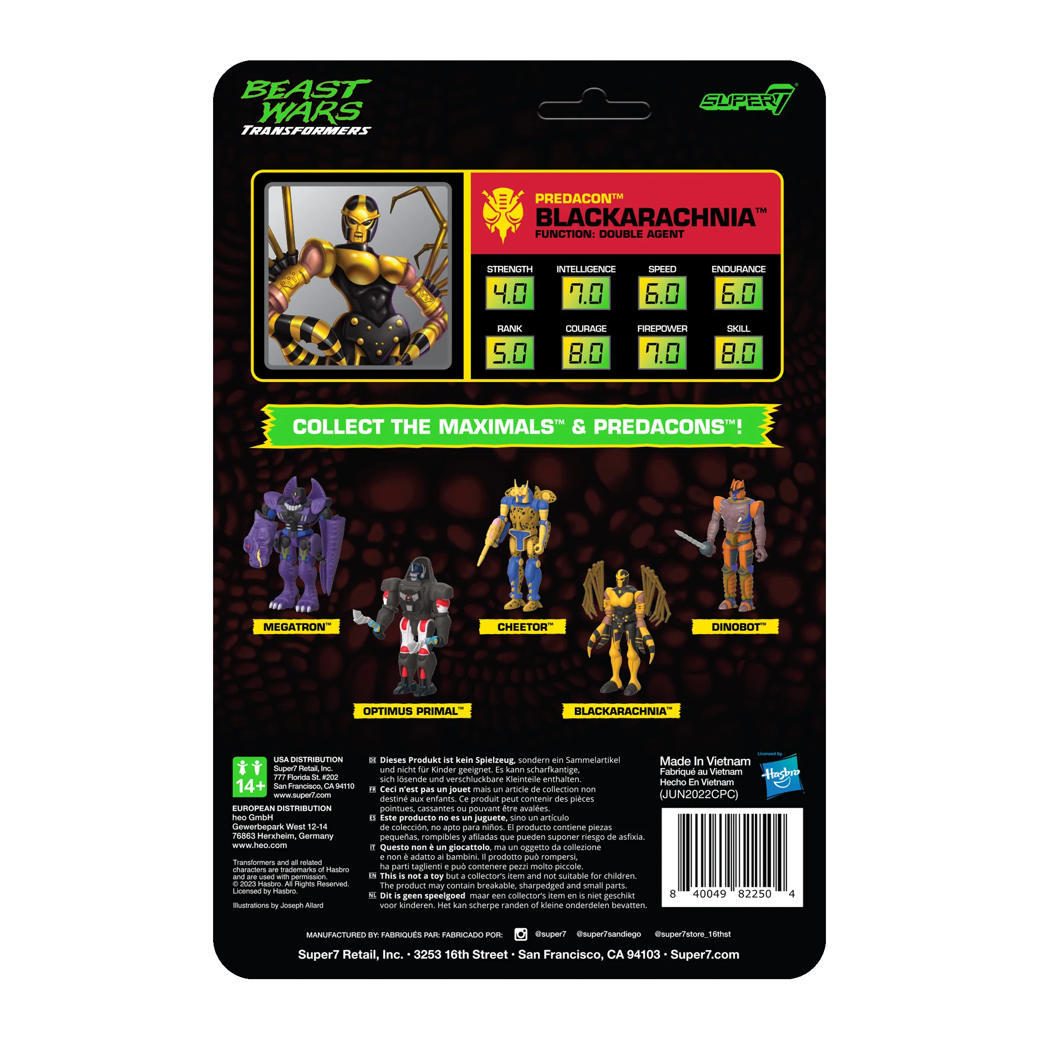 Transformers ReAction Wave 7 Beast Wars - Blackarachnia - Image 3