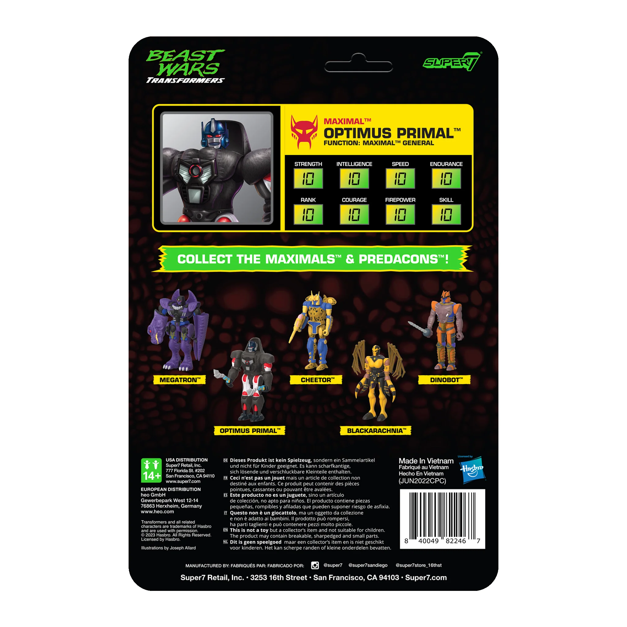Transformers ReAction Wave 7 Beast Wars - Optimus Primal - Image 3