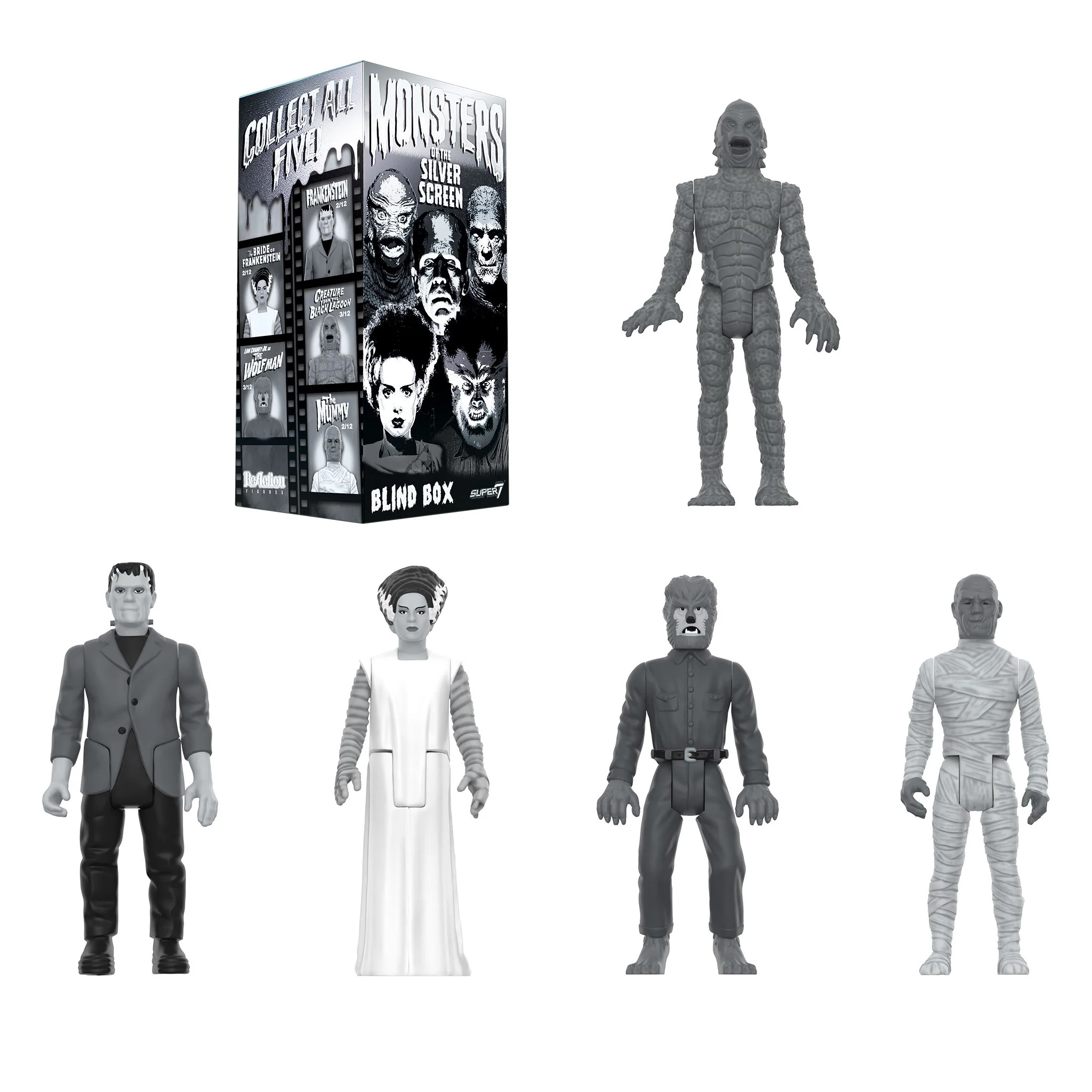 Universal Monsters Blind Box Wave 02 (Black & White) - Blind Box Flat - Image 4