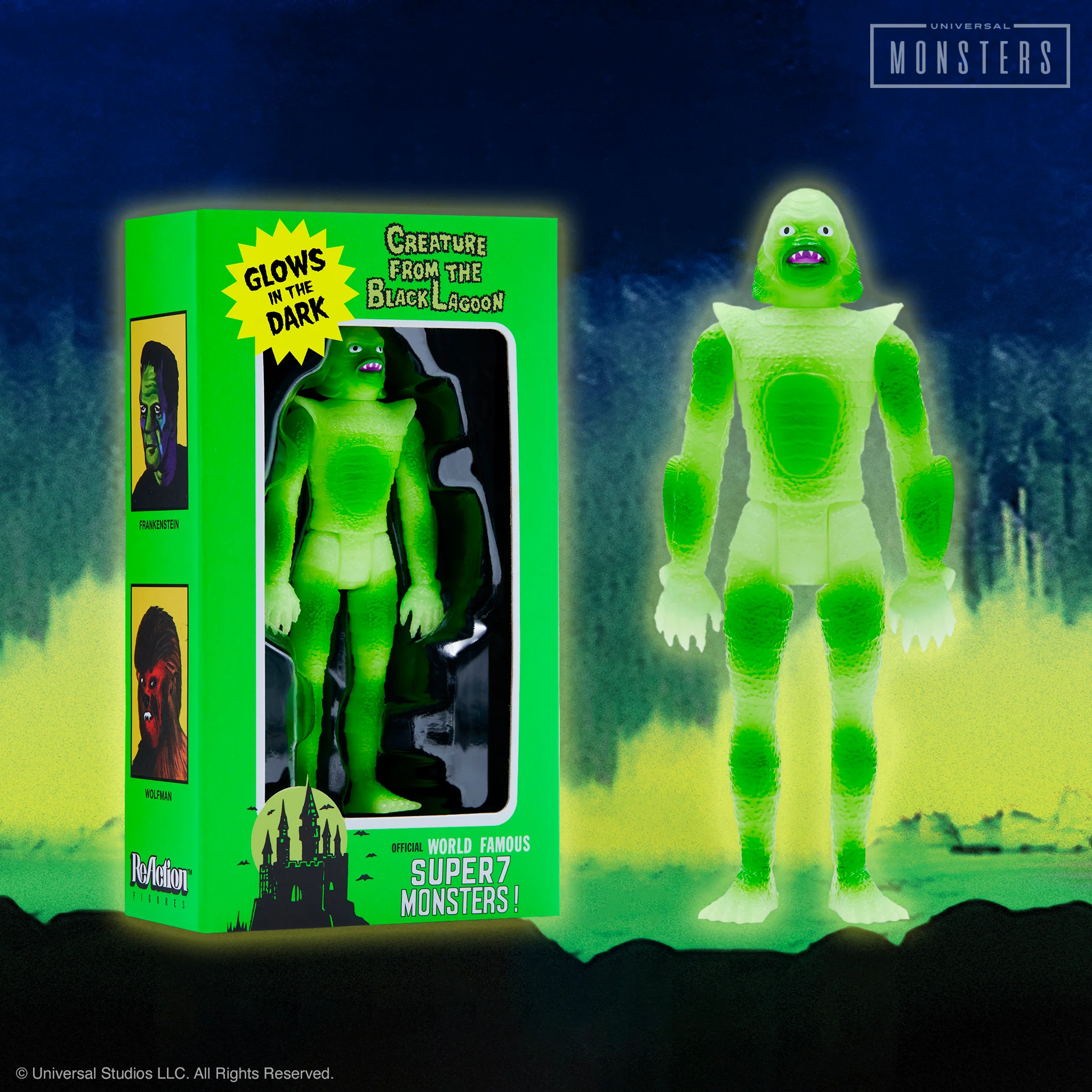 Universal Monsters ReAction Figures - Creature From The Black Lagoon (Super She Creature Glow) - Image 4