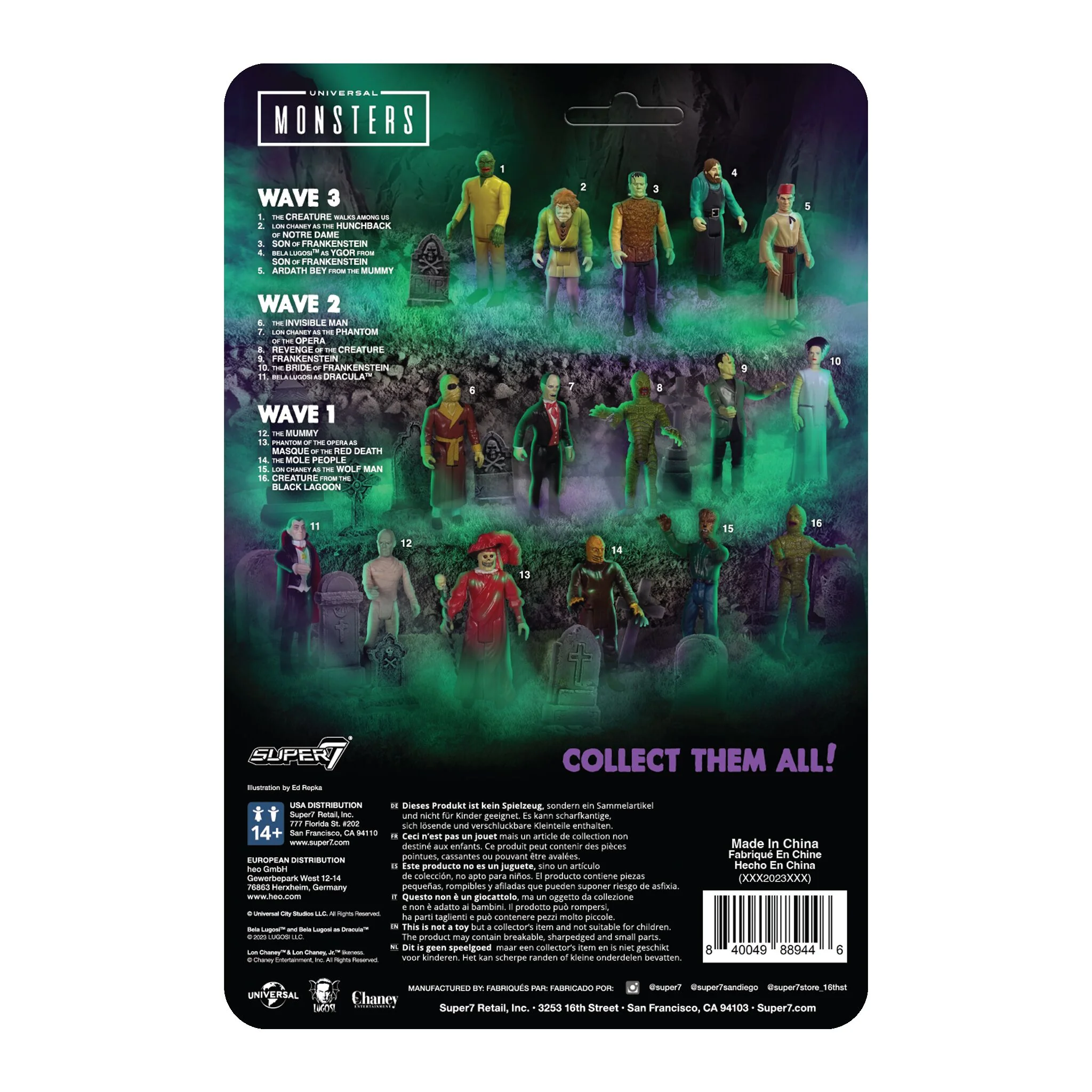 Universal Monsters ReAction Figures - The Invisible Man (Clear) - Image 4