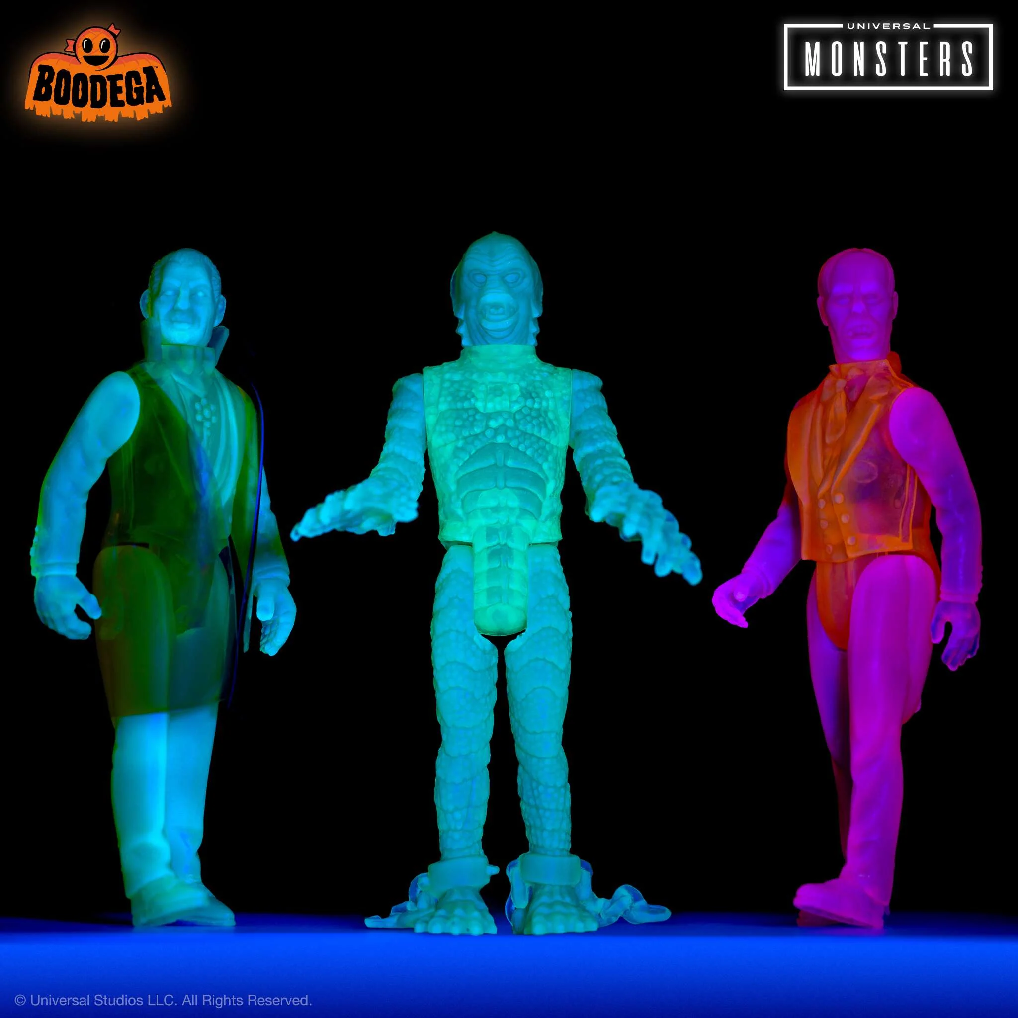 Universal Monsters ReAction Luminators - Full Set - Image 3