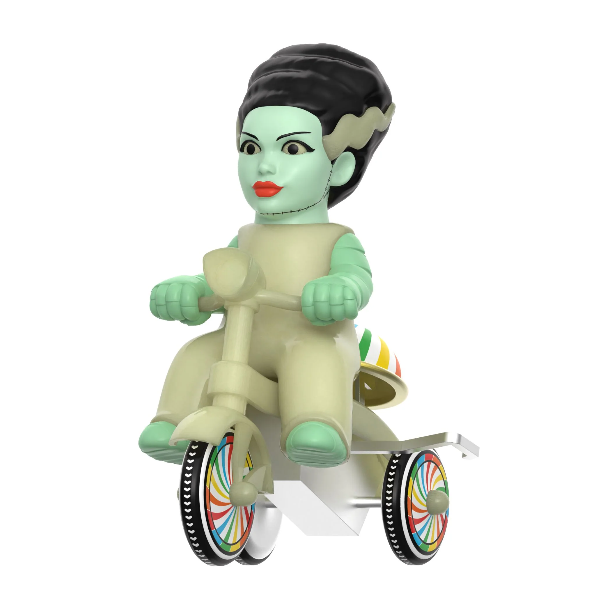 Universal Monsters Super Cycles - Bride of Frankenstein (Glow w/ Glow Trike) - Image 3