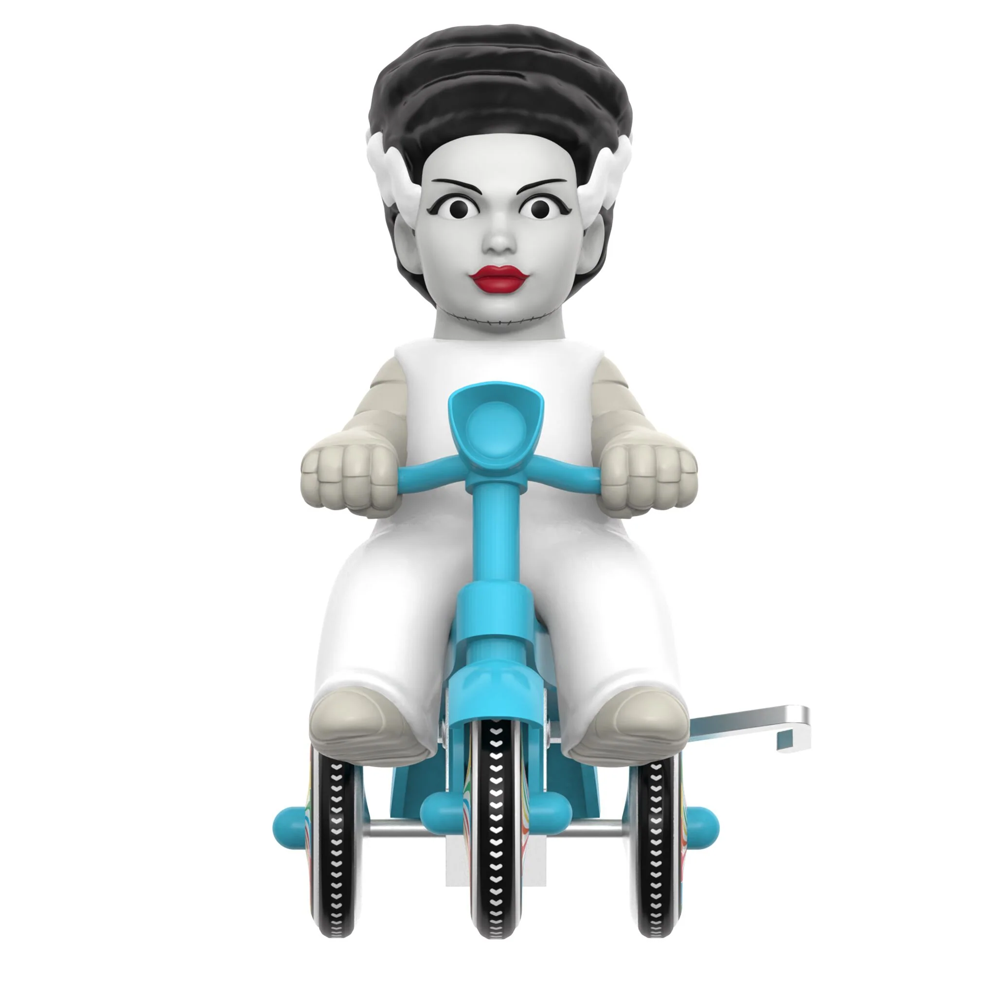 Universal Monsters Super Cycles - Bride of Frankenstein (White w/ Blue Trike) - Image 4