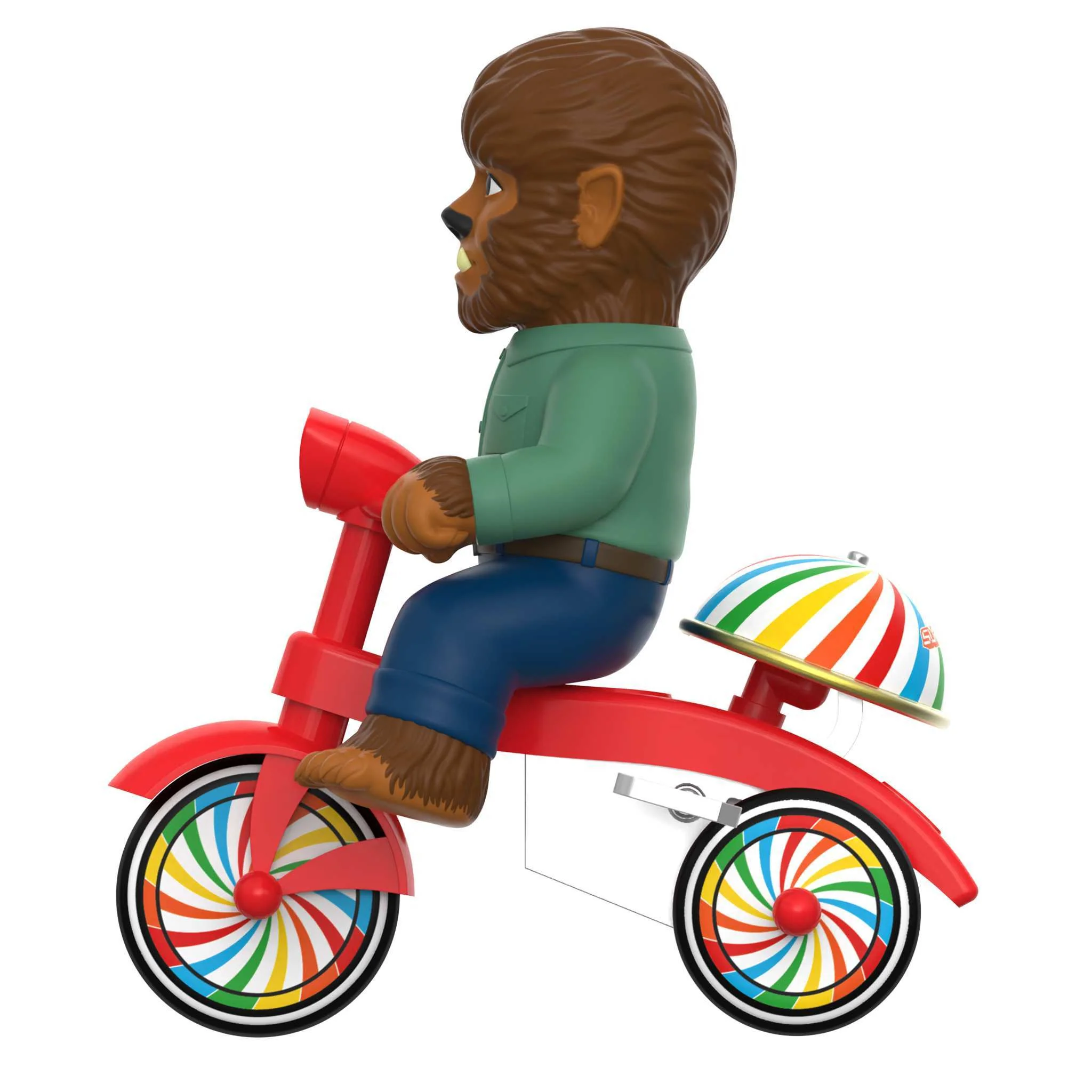 Universal Monsters Super Cycles - The Wolf Man (Brown w/ Red Trike) - Image 4