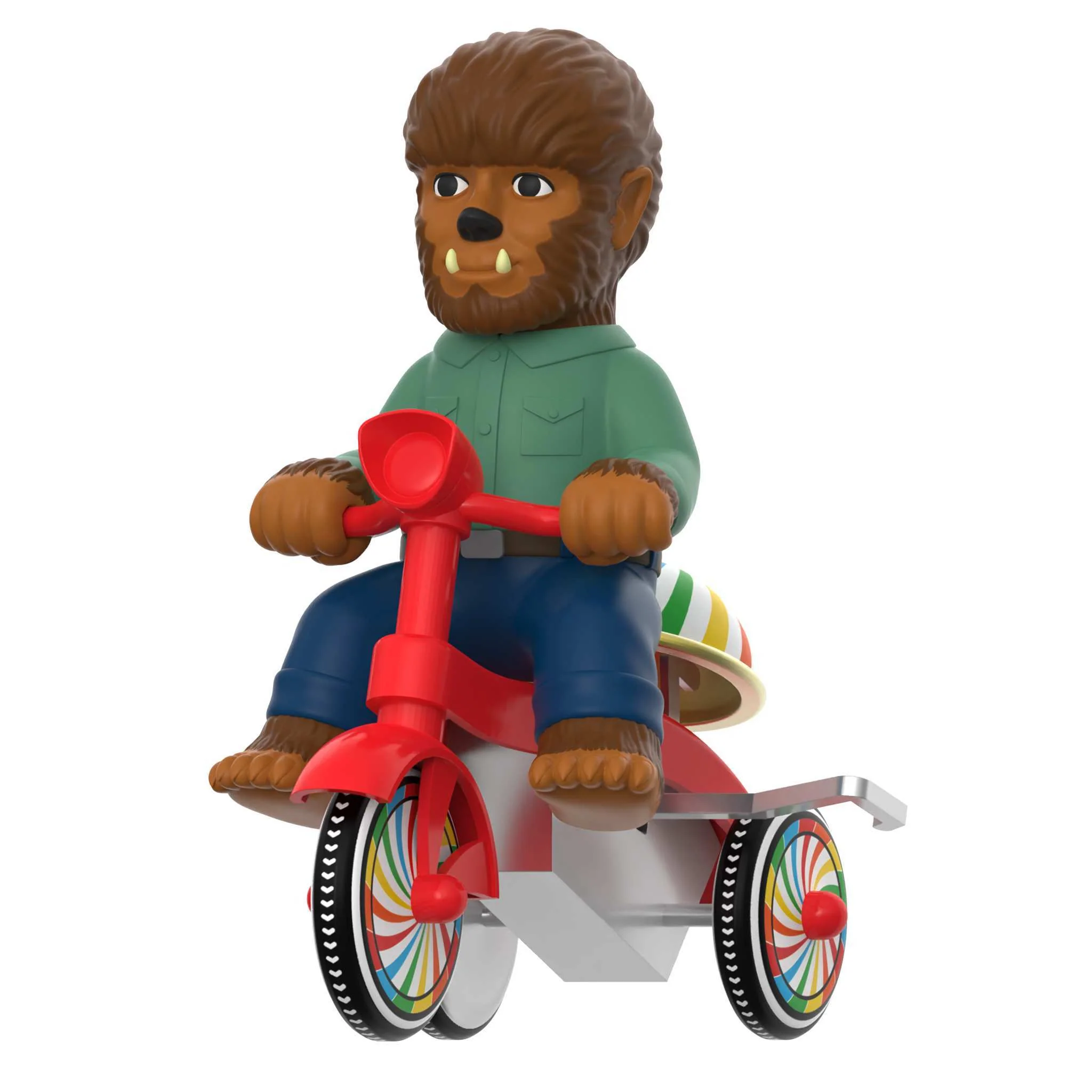 Universal Monsters Super Cycles - The Wolf Man (Brown w/ Red Trike) - Image 5