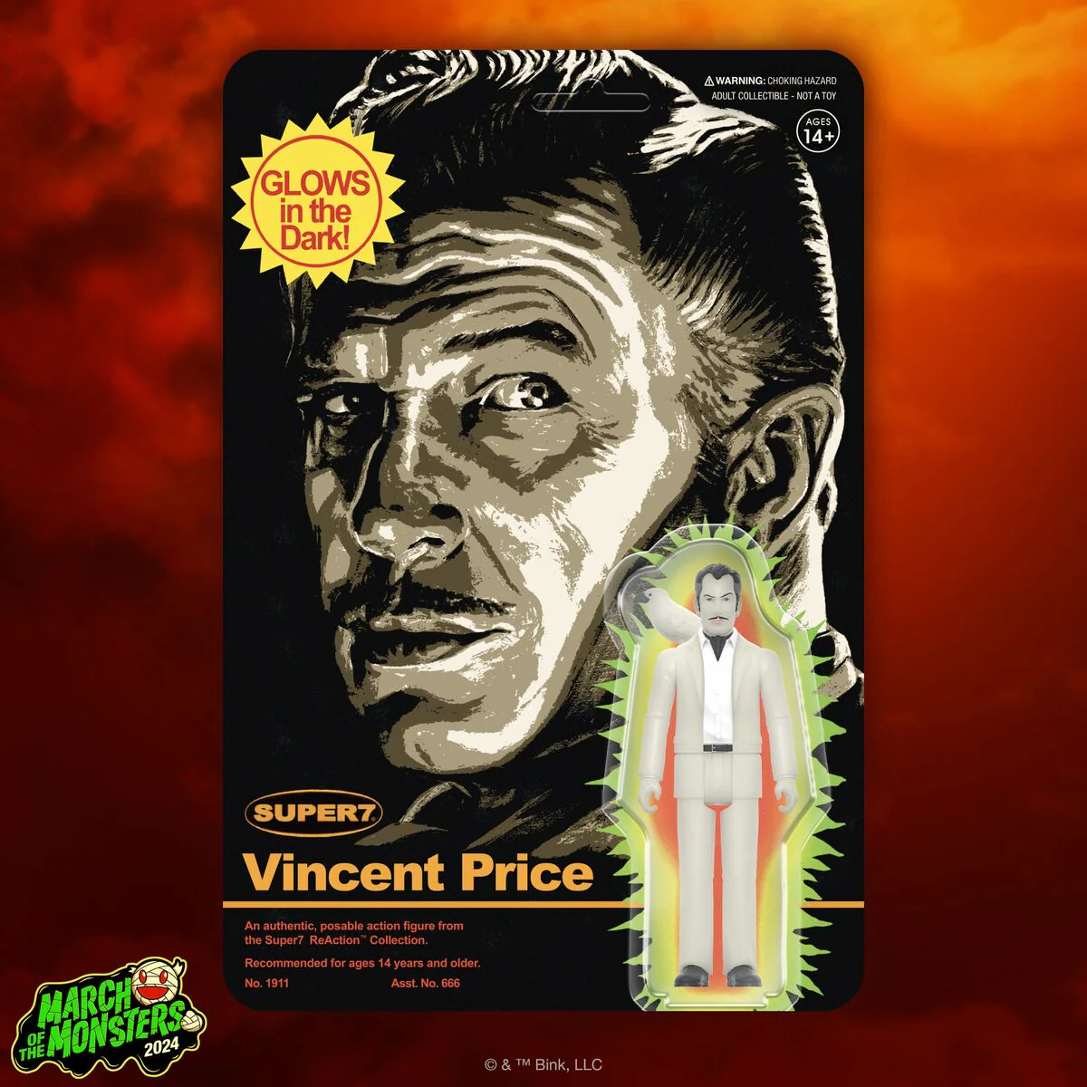 Vincent Price ReAction Figures - Vincent Price (Monster Glow) - Image 5