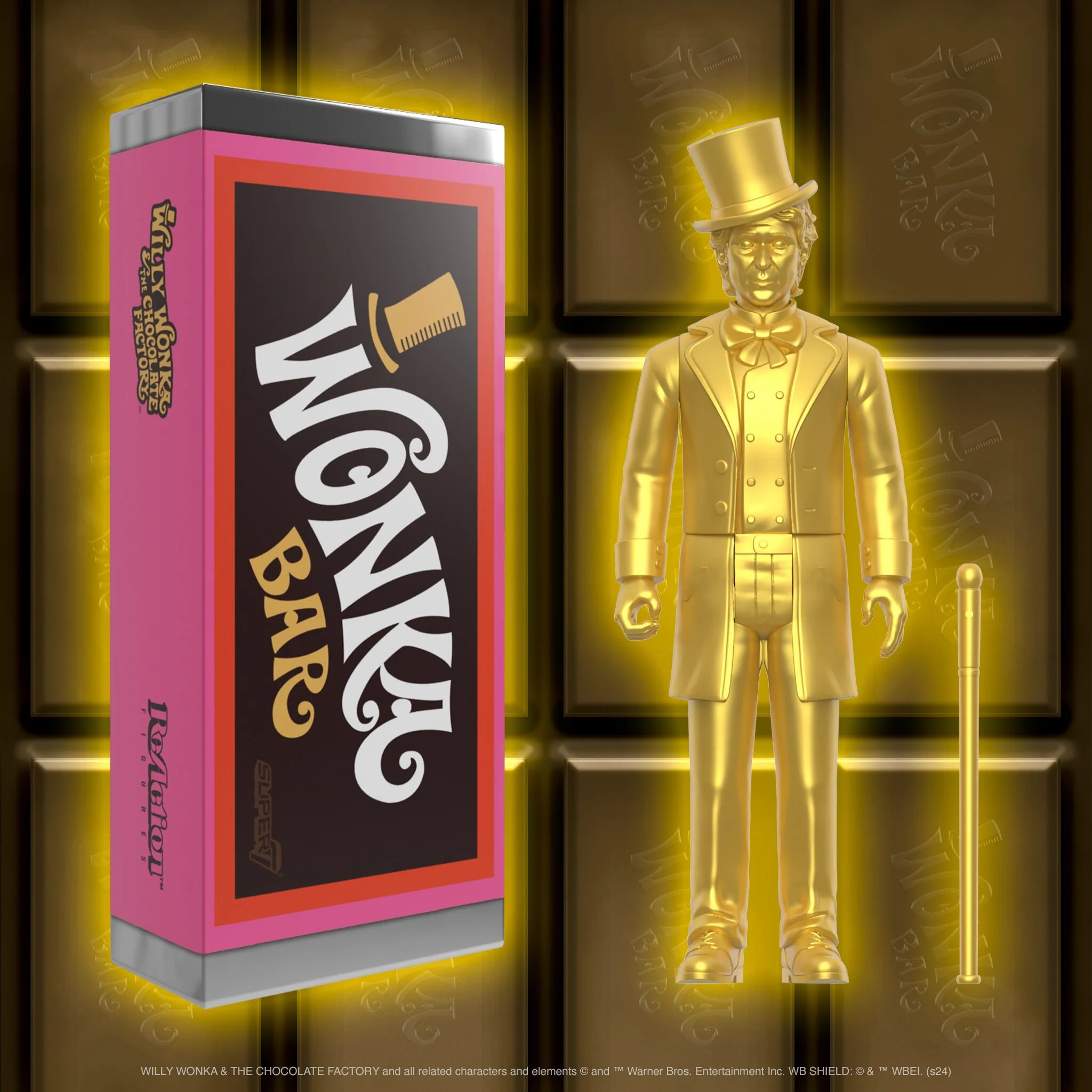 Willy Wonka & the Chocolate Factory ReAction Figures - Willy Wonka in Wonka Bar - Image 6